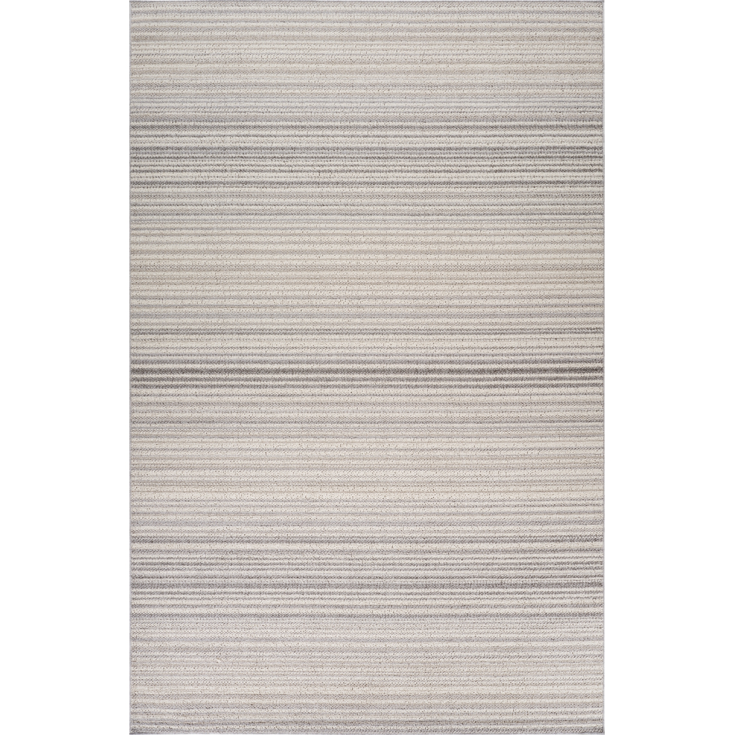 Rug Branch Sena Contemporary Striped Grey/Beige Indoor Area Rug