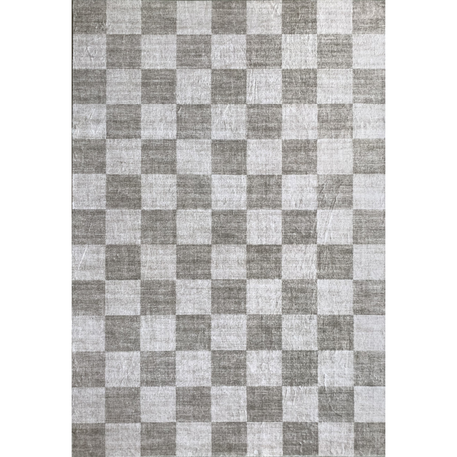 Rug Branch Emil Contemporary Checkered Beige/Brown Area Rug