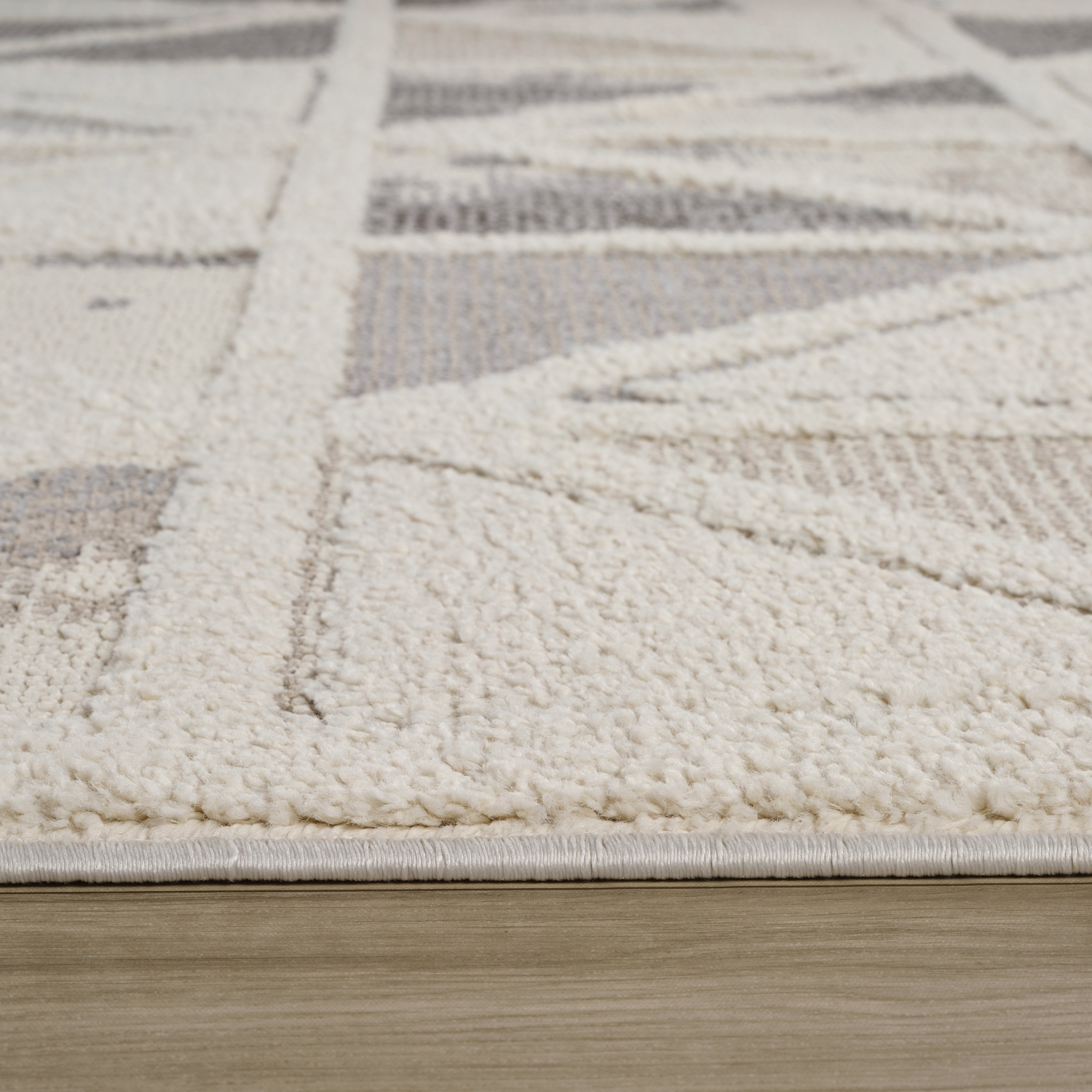 Rug Branch Neerja Contemporary Geometric Cream/Grey Indoor Area Rug