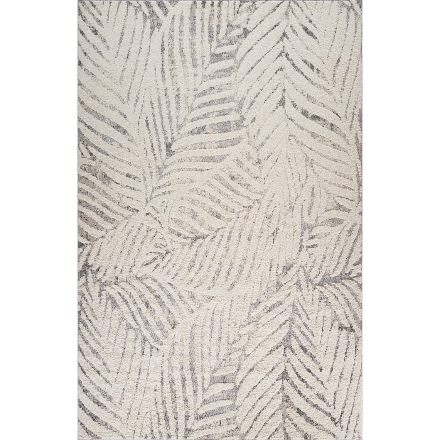 Rug Branch Neerja Contemporary Botanical Cream/Grey Indoor Area Rug
