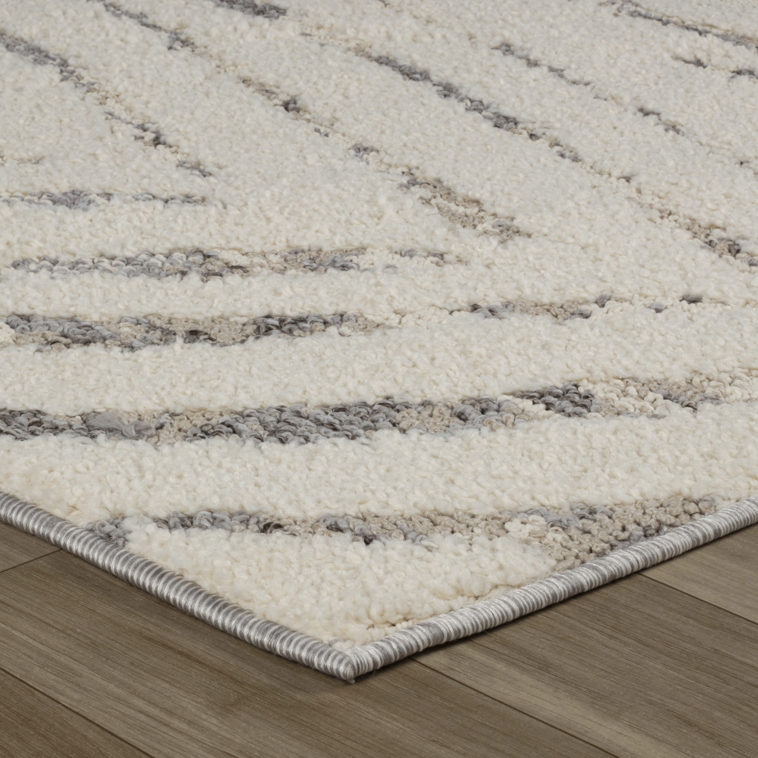 Rug Branch Neerja Contemporary Botanical Cream/Grey Indoor Area Rug
