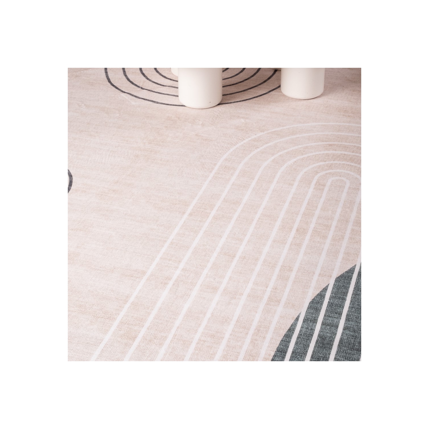 Rug Branch Arlo Mid-Century Modern Abstract Beige/Green Area Rug