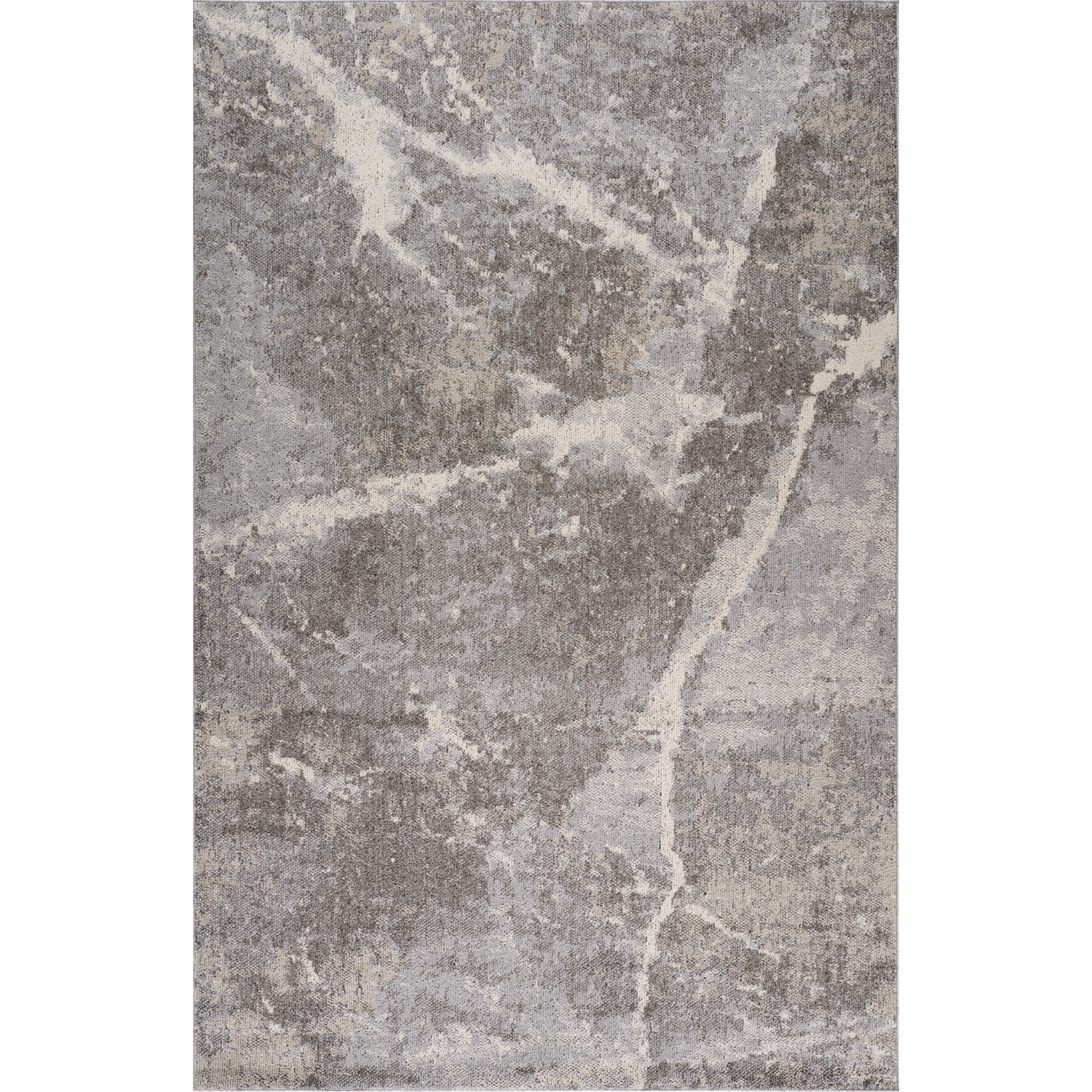 Rug Branch Marwa Contemporary Marble Grey/Beige Indoor Area Rug