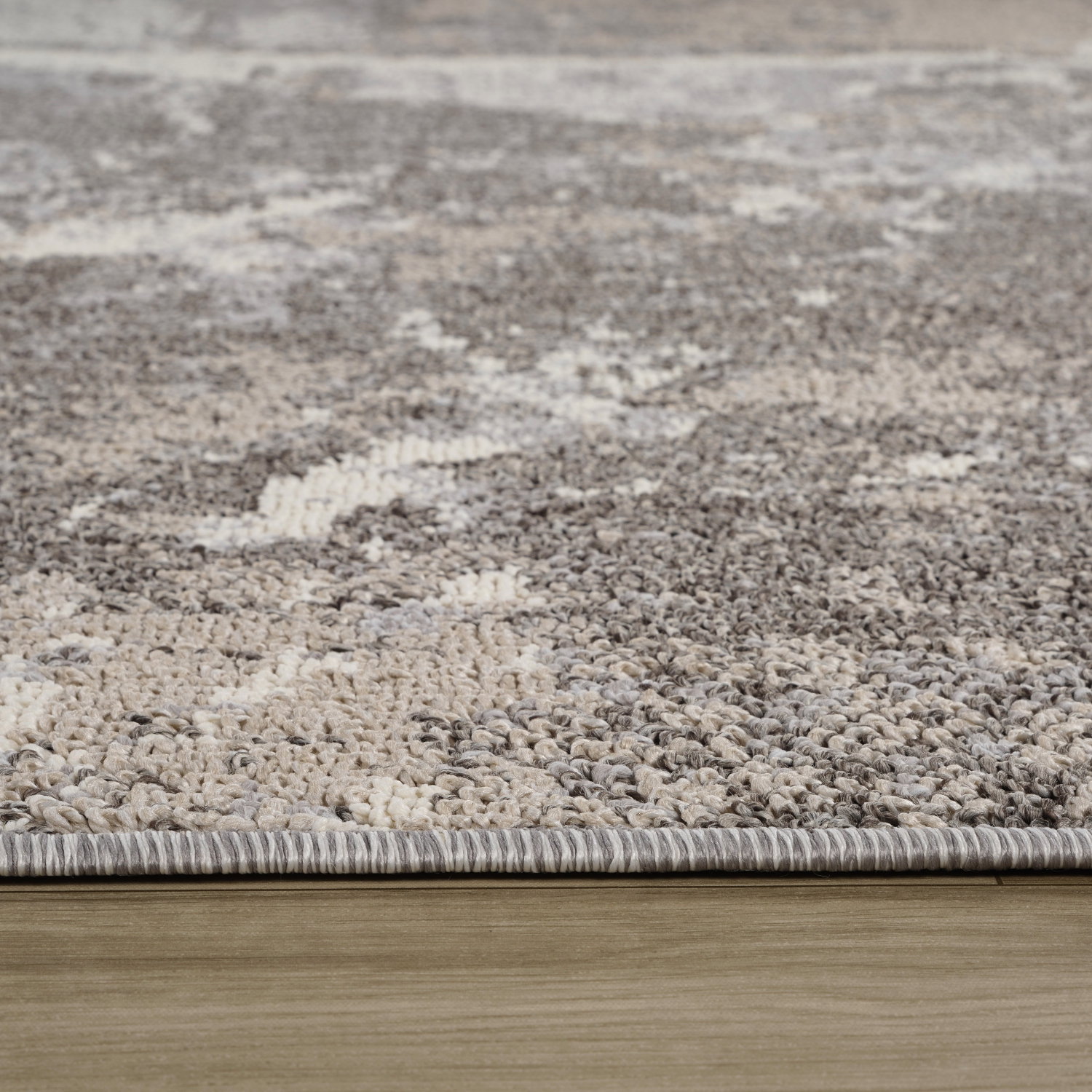 Rug Branch Marwa Contemporary Marble Grey/Beige Indoor Area Rug