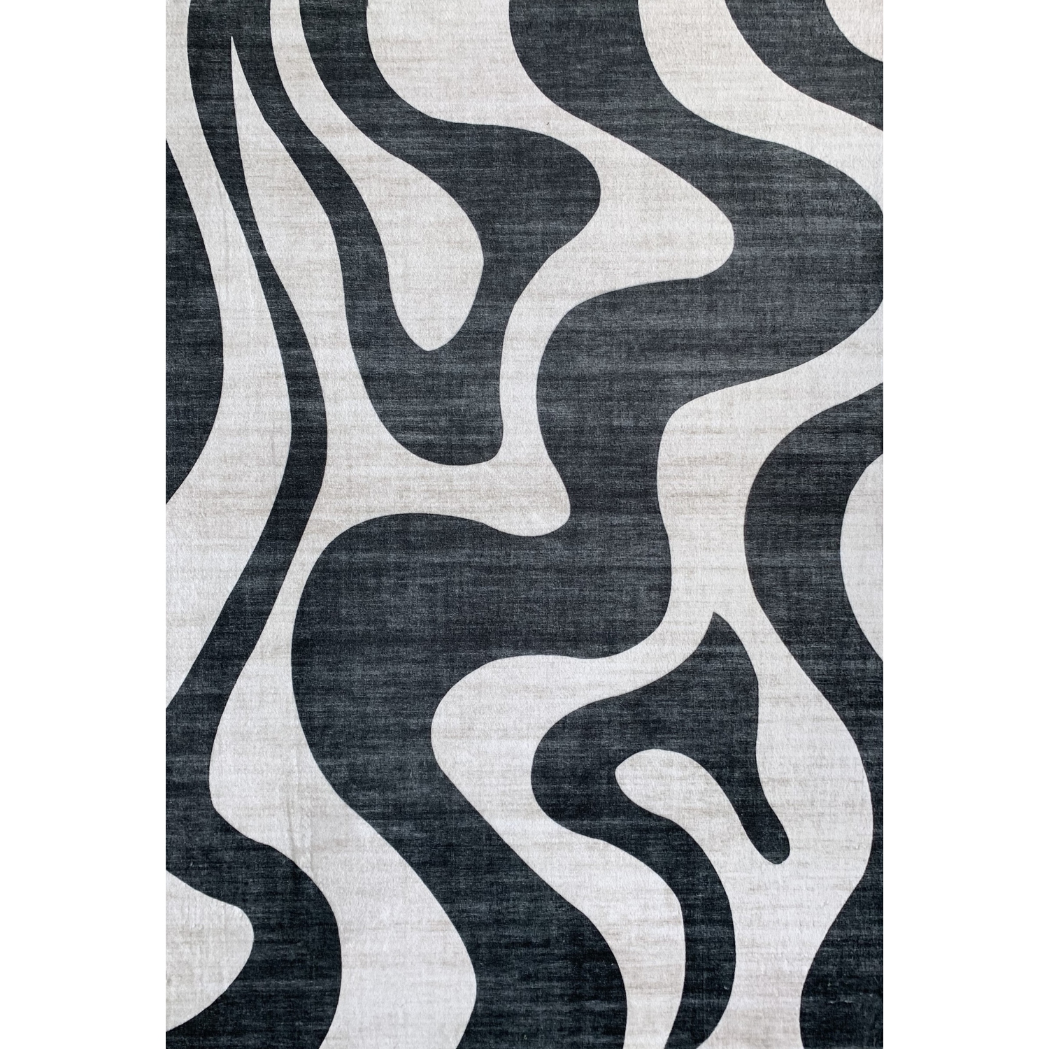 Rug Branch Elliot Contemporary Abstract Wave Black/White Area Rug