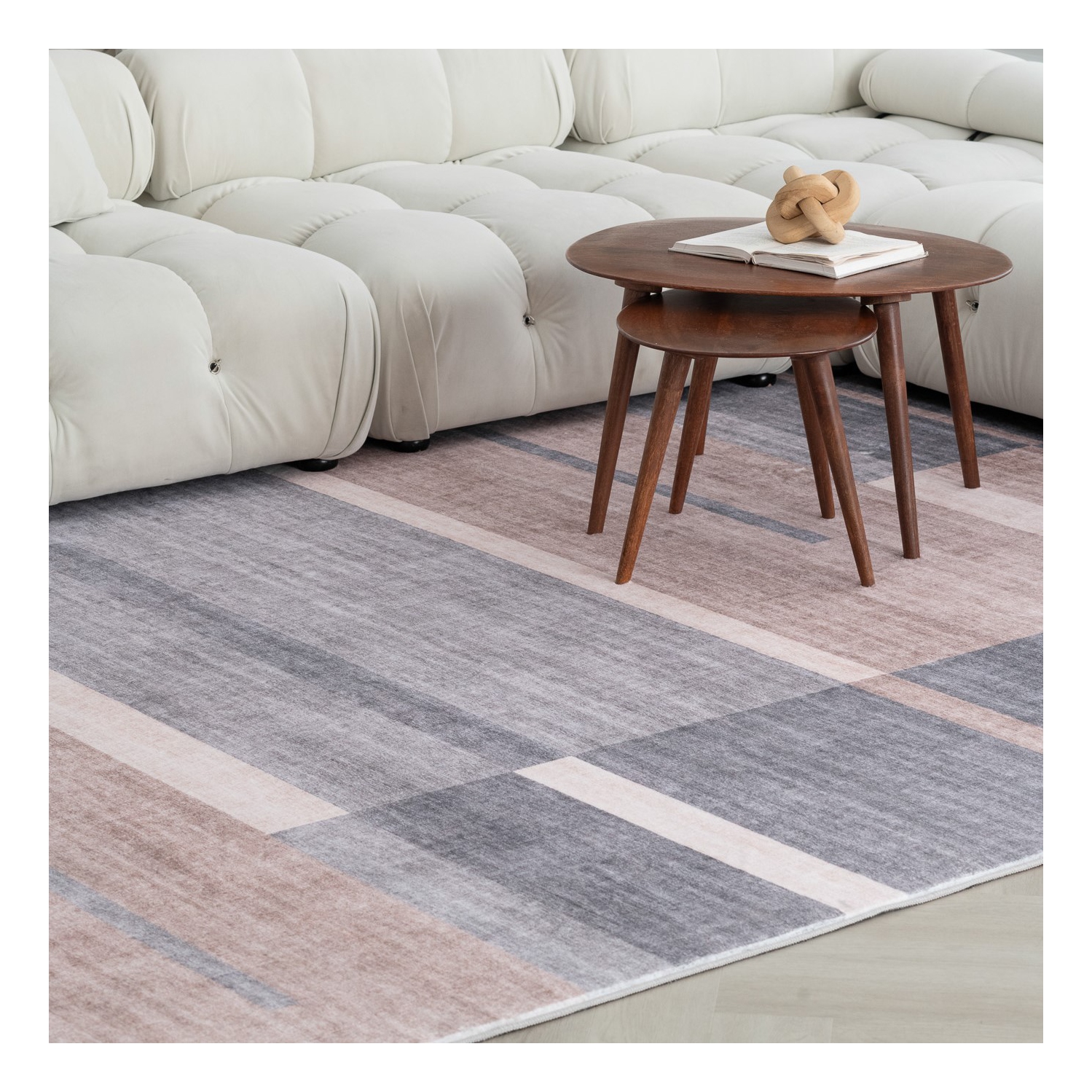 Rug Branch Milan Contemporary Geometric Brown/Grey Area Rug