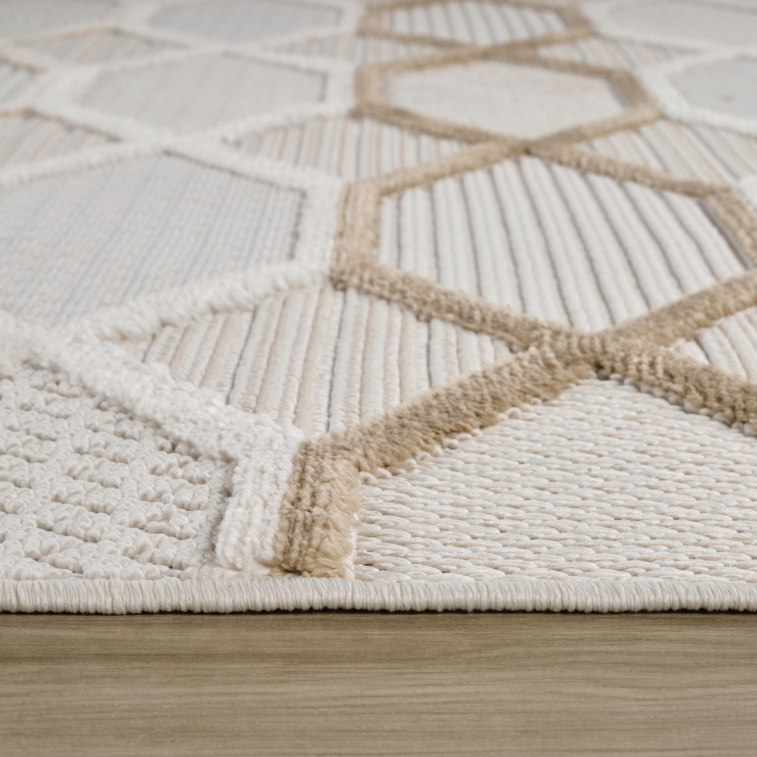 Rug Branch Solin Comtemporary Geometric Cream/Beige Indoor Area Rug