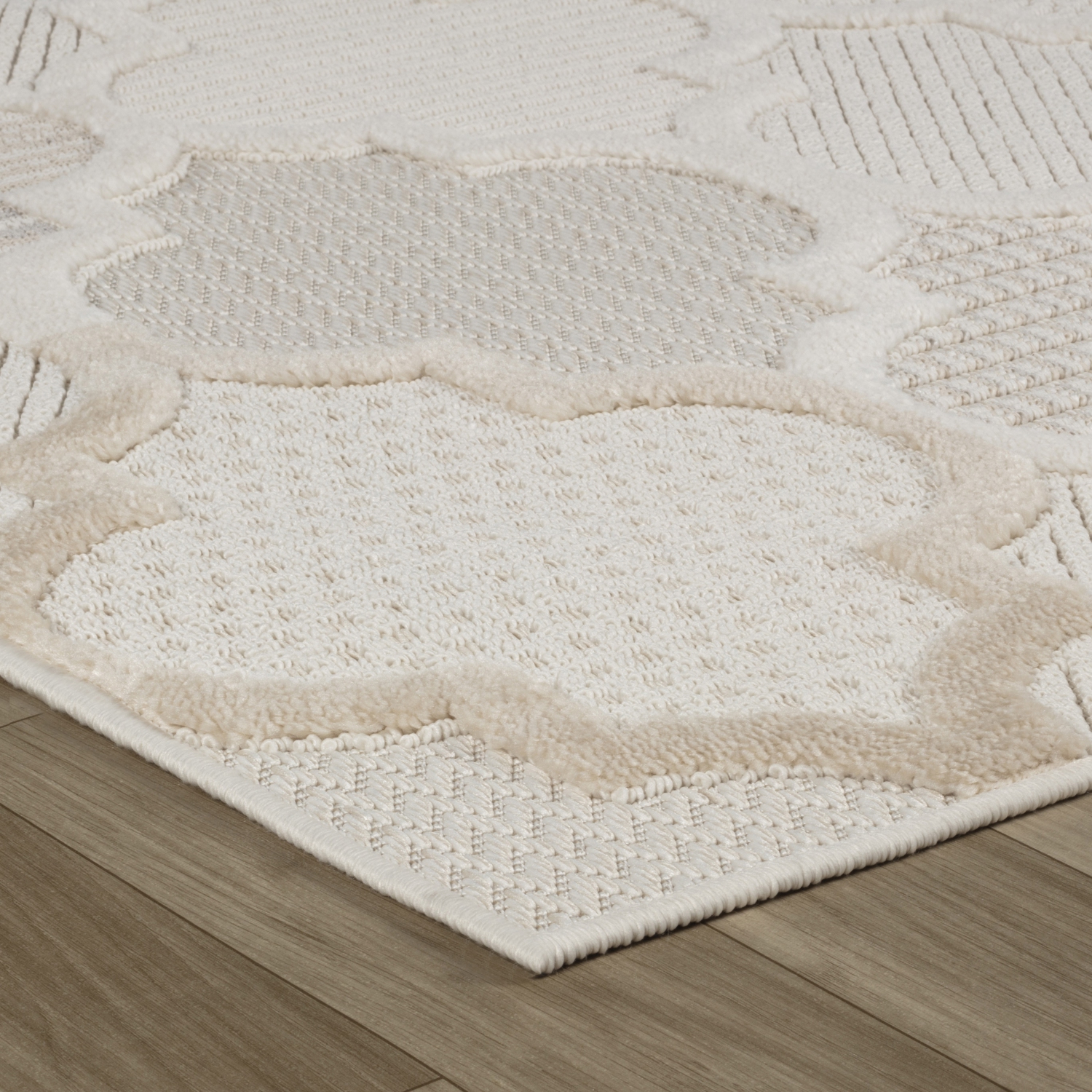 Rug Branch Elyra Comtemporary Trellis Cream/Beige Indoor Area Rug