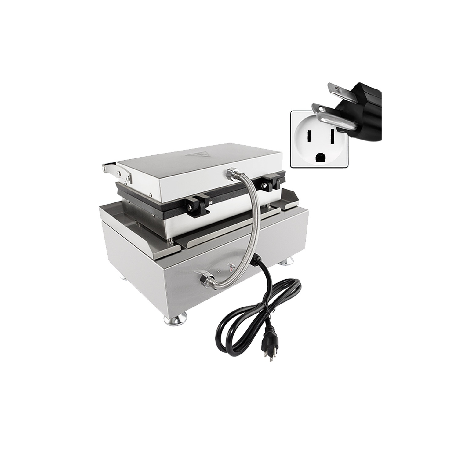 NP-503R Stick Waffle Maker | 6 Waffles on a Stick | Nonstick Plates | Manual Operation | 110V