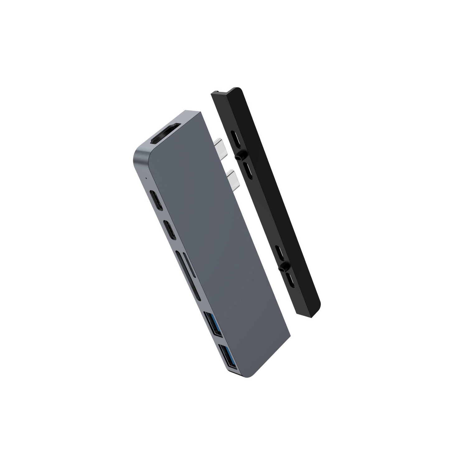 HyperDrive DUO 7-in-2 USB-C Hub - Grey