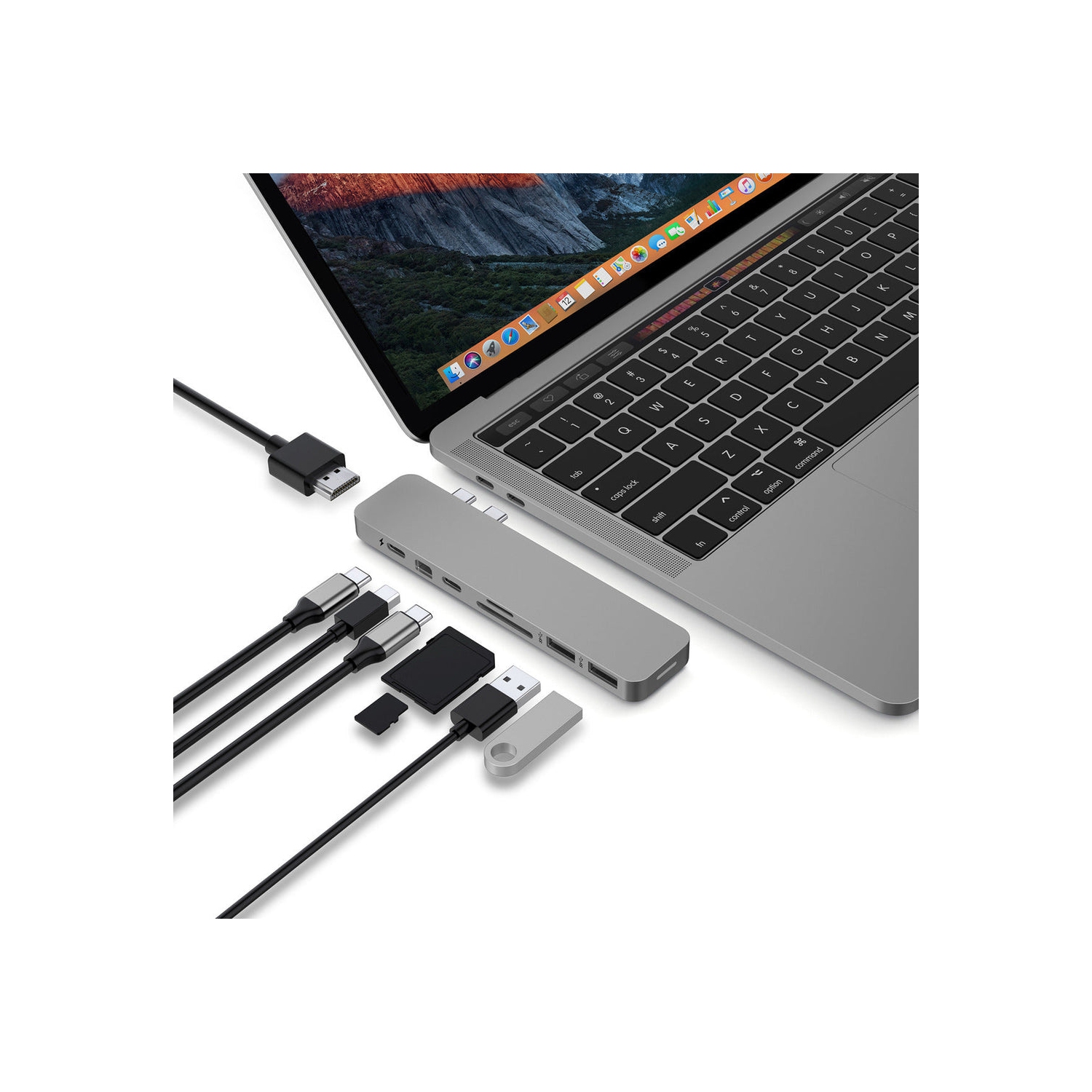 HyperDrive PRO 8-in-2 USB-C Hub - Grey