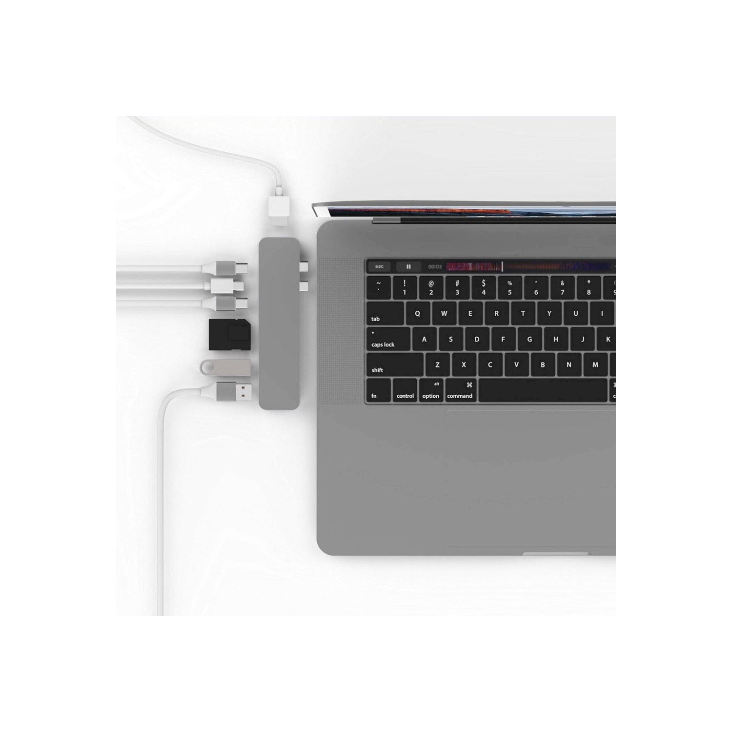 HyperDrive PRO 8-in-2 USB-C Hub - Grey
