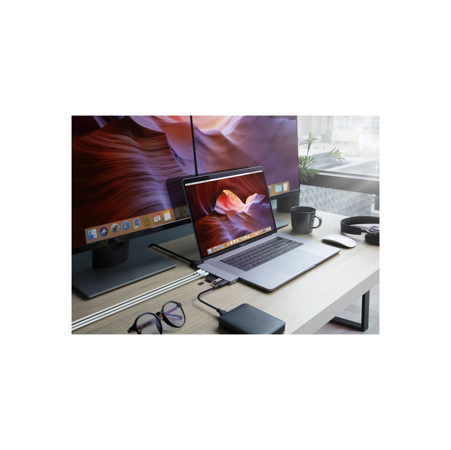 HyperDrive PRO 8-in-2 USB-C Hub - Grey