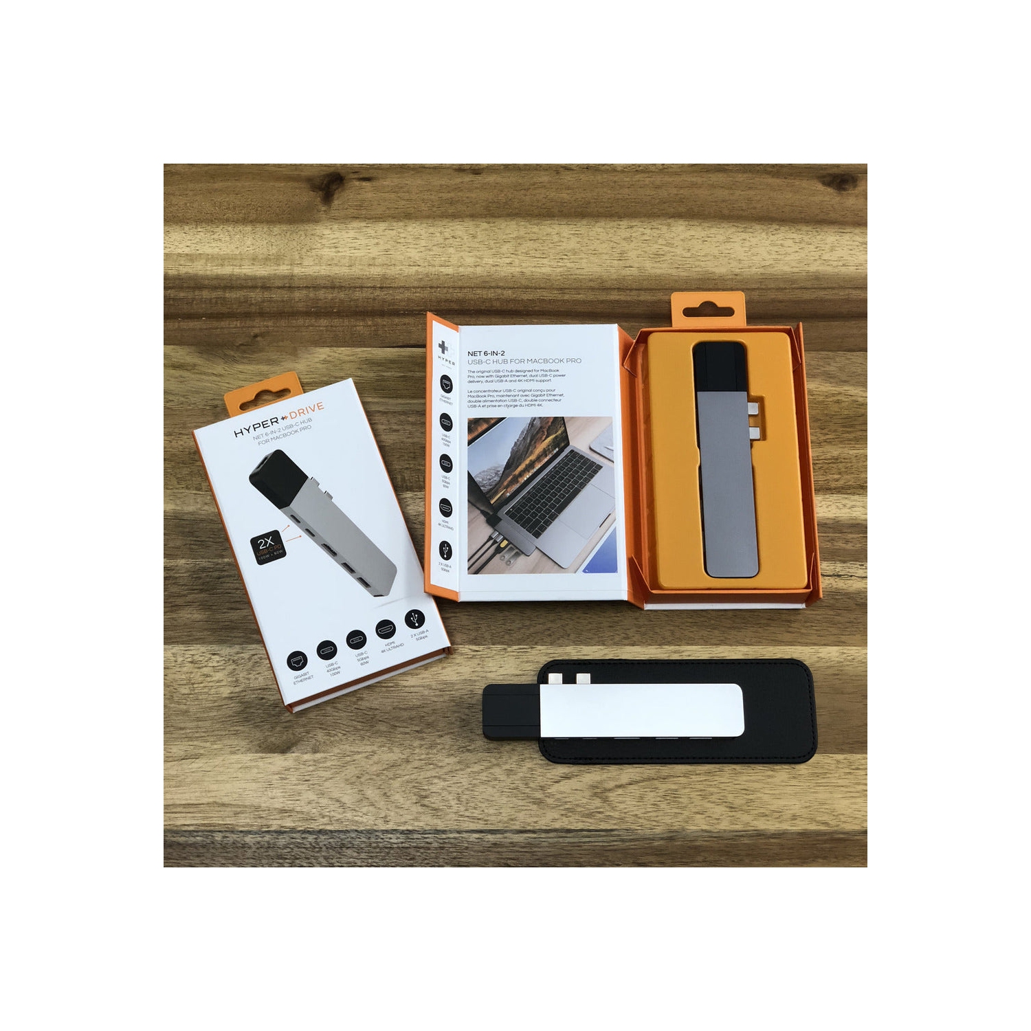 HyperDrive NET 6-in-2 USB-C Hub - Grey