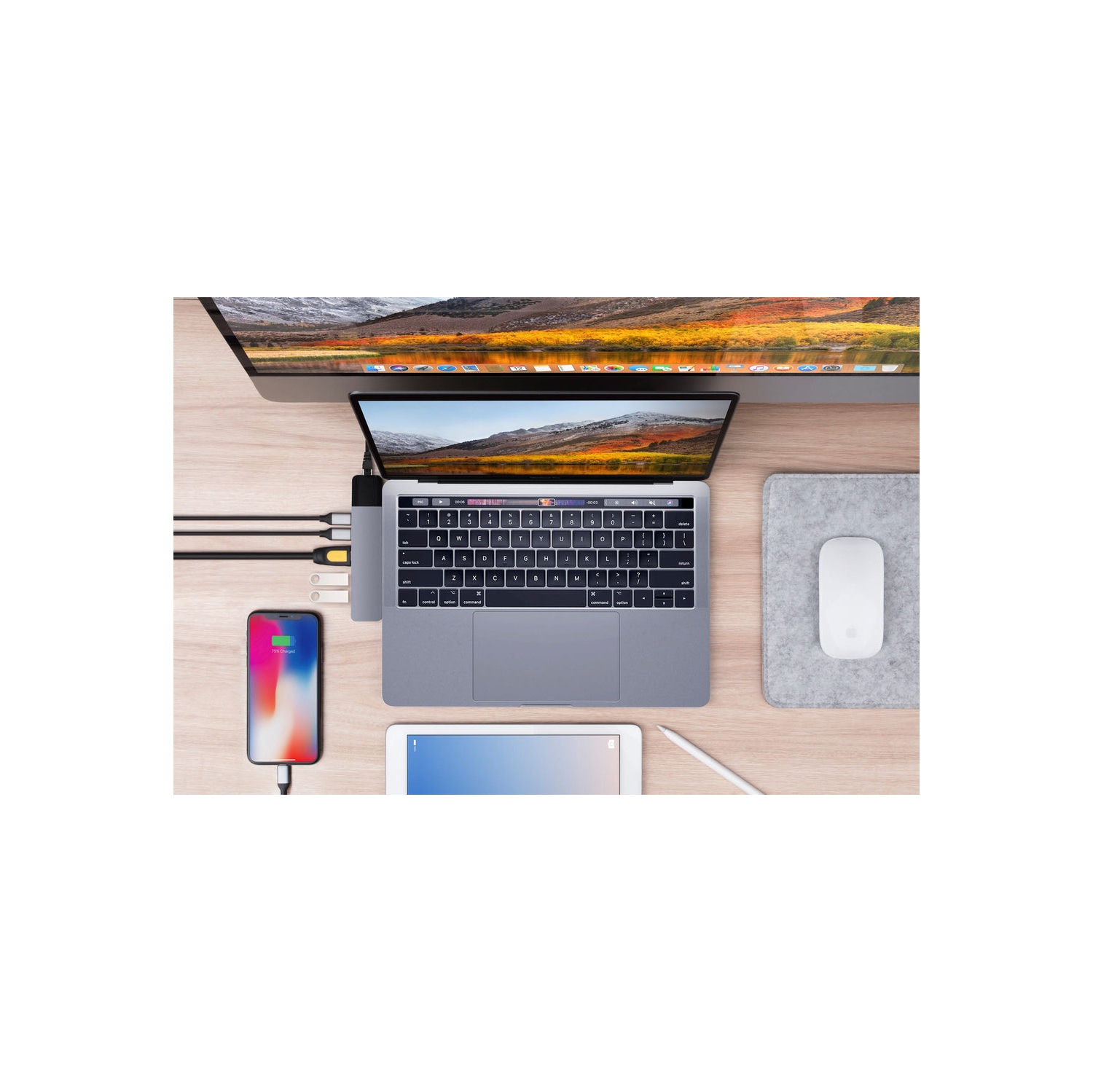 HyperDrive NET 6-in-2 USB-C Hub - Grey