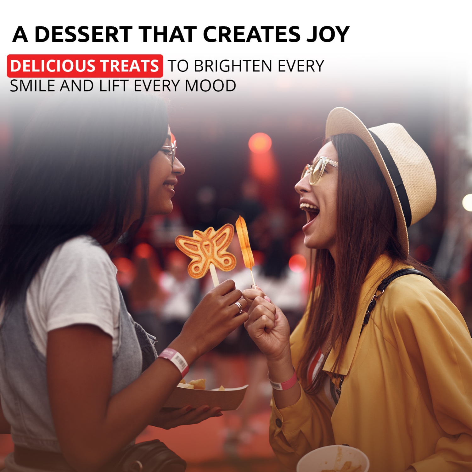 AP-510 Waffle Stick Maker | Butterfly-Shaped | 4 Pcs | Waffle on a Stick Iron | 110V