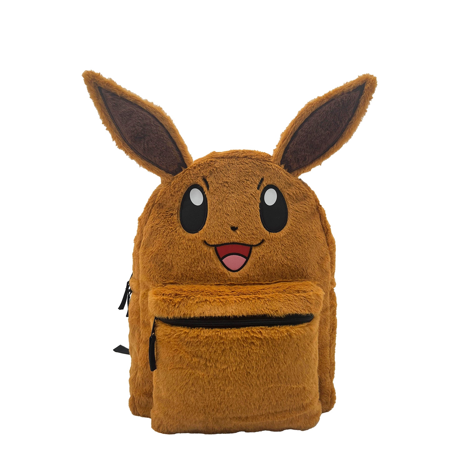 Pokémon Big Face Eevee Reversible 16" Fuzzy Backpack with Ears