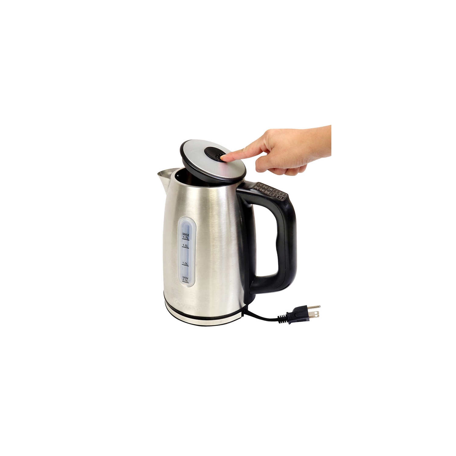 Kenmore 1.7 L Digital Cordless Kettle - Stainless Steel