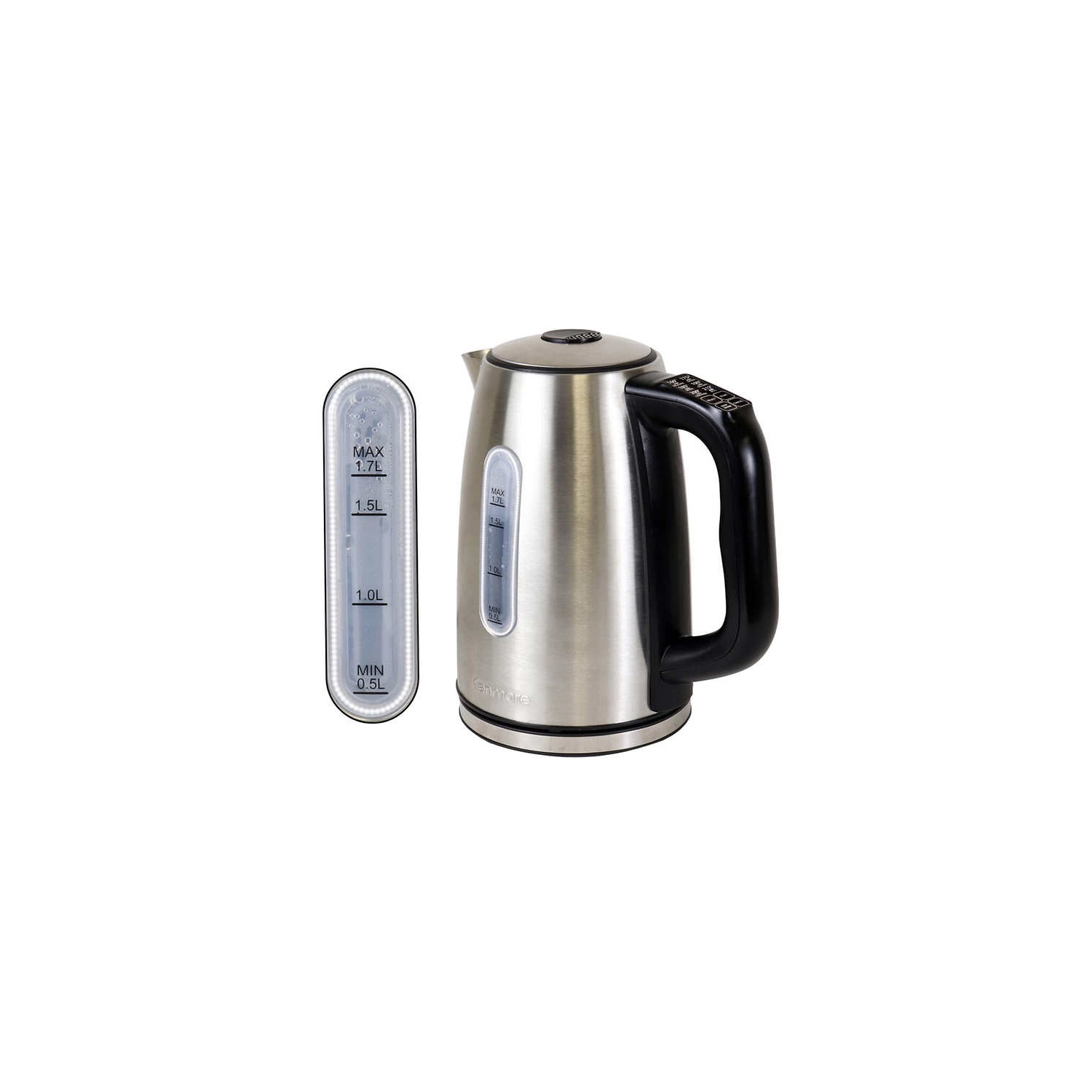 Kenmore 1.7 L Digital Cordless Kettle - Stainless Steel