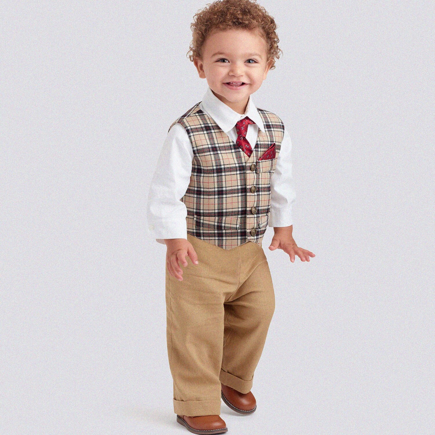 TinyTailor Kit: Infants' Vest, Shirt, Shorts, Pants, Tie & Pocket Square (Sizes: XXS-XS-S-M-L)