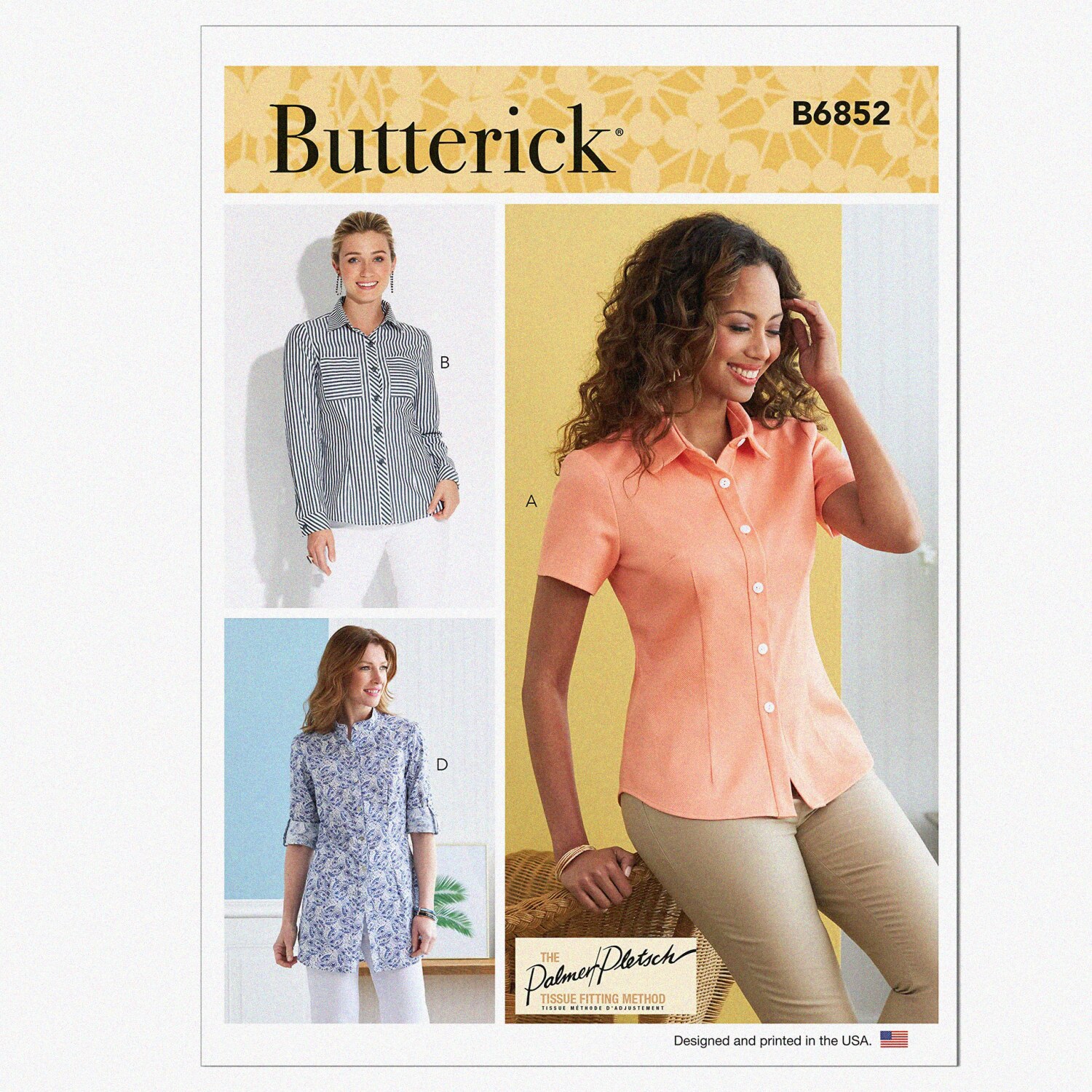 ChicStitch Misses' Button-Down Shirt Kit - Multicolor Sizes 8-16 (Code B6852)