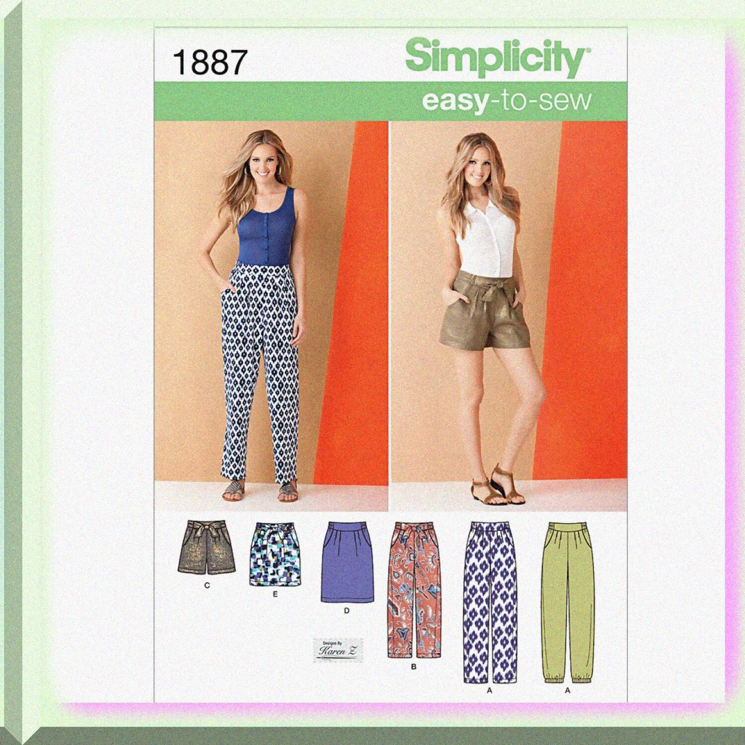 Karen Z's Easy Sew Women's Wardrobe Kit: Pants, Shorts & Skirt Patterns (Sizes 8-16)