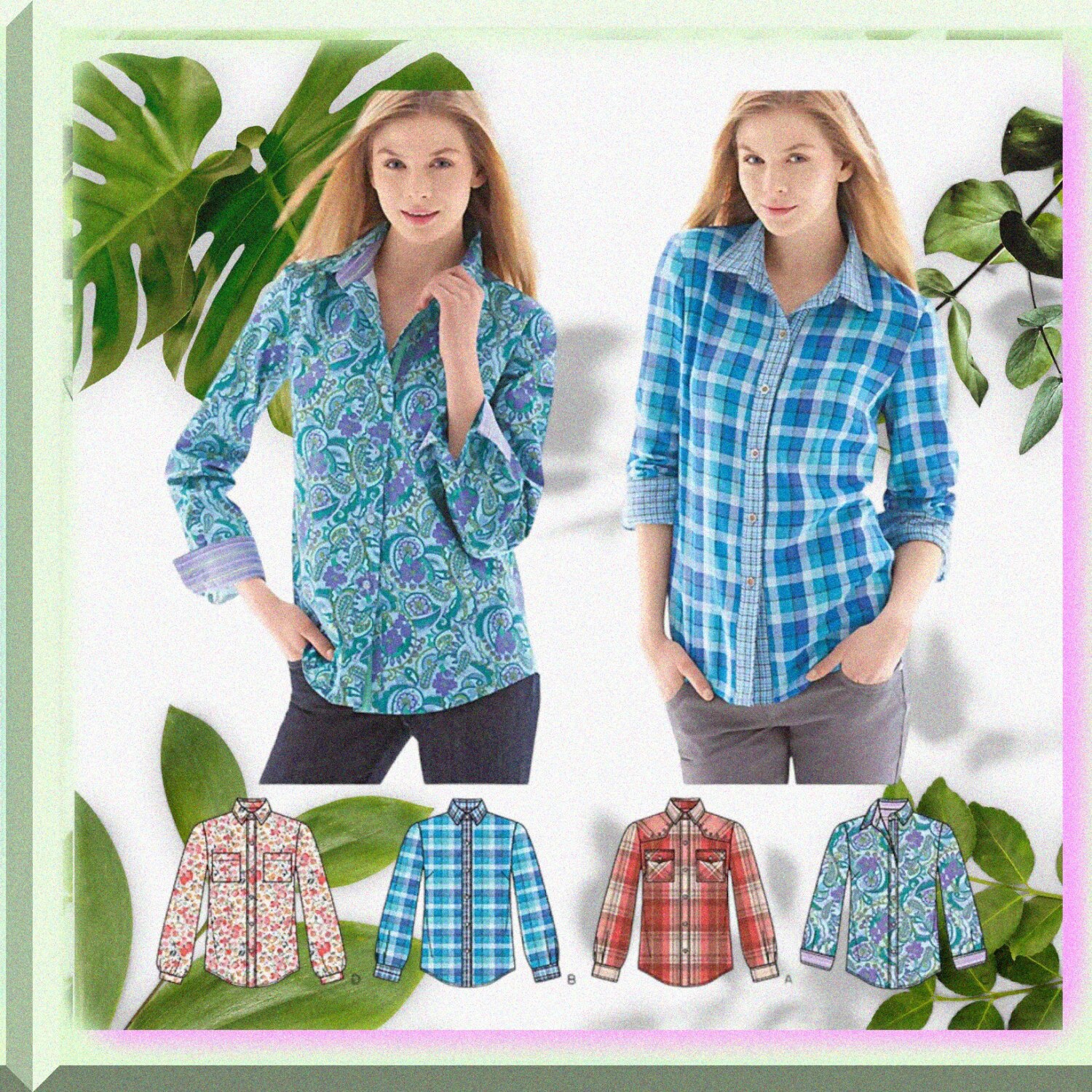 ChicStitch Women's Button-Up Shirt Pattern (Sizes 6-14)