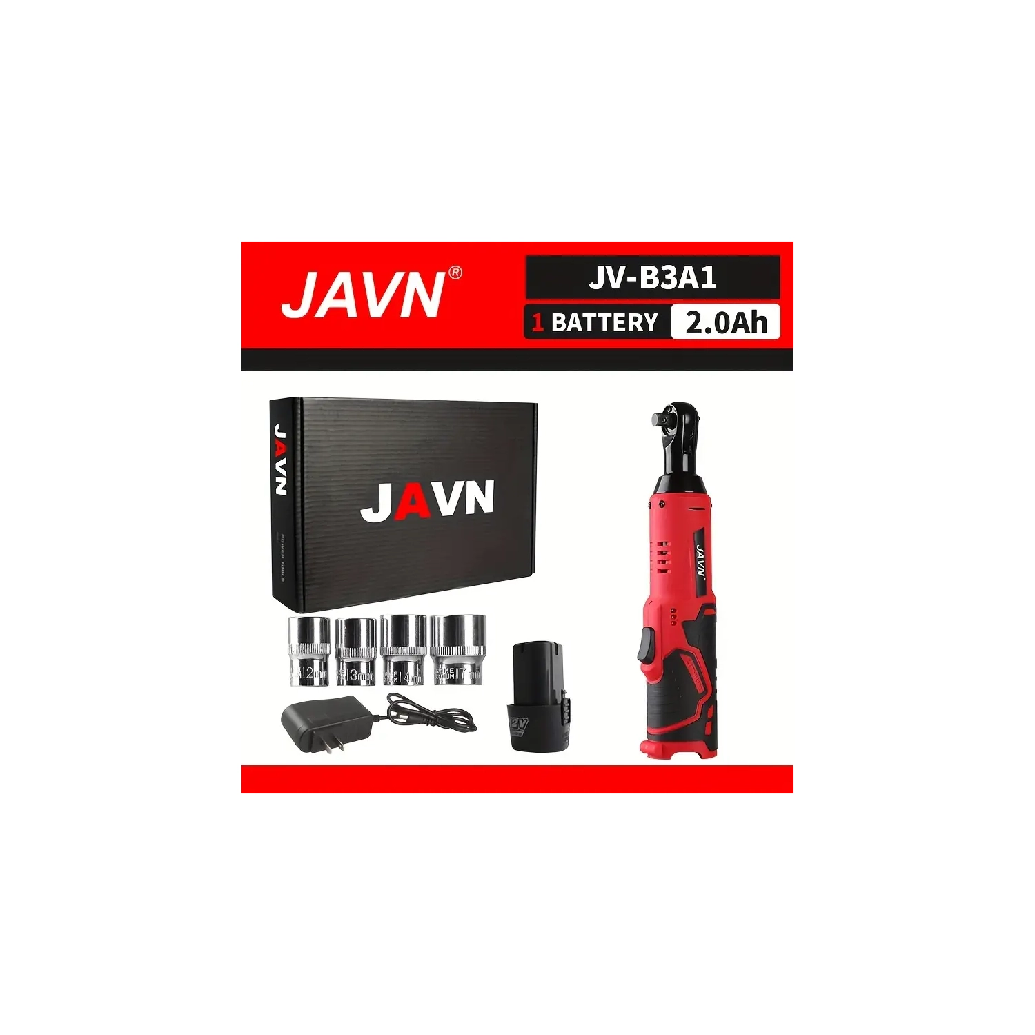 Jeu de clés électriques sans fil de 12&nbsp;V | clé à cliquet de 45NM 3⁄8 po pour réparation d'auto