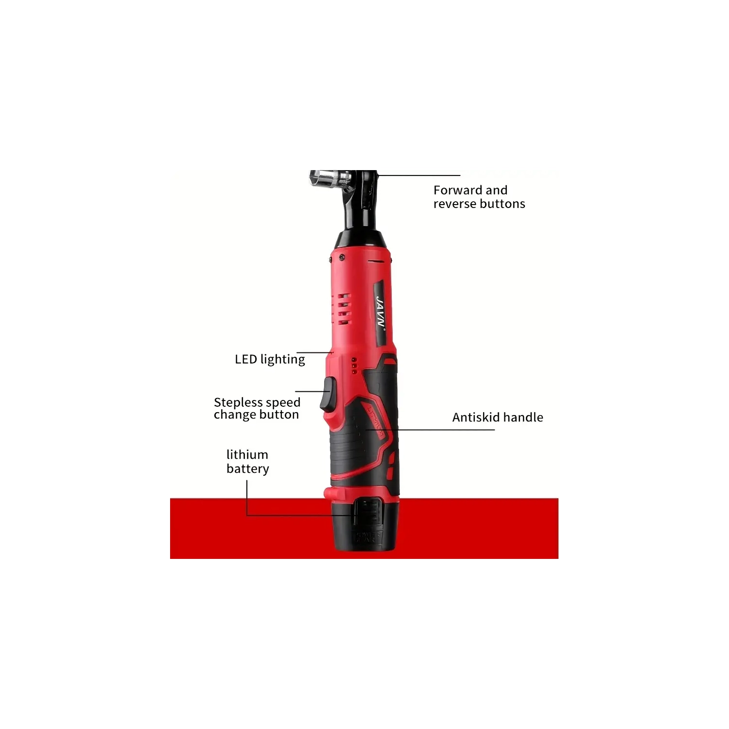 Jeu de clés électriques sans fil de 12&nbsp;V | clé à cliquet de 45NM 3⁄8 po pour réparation d'auto