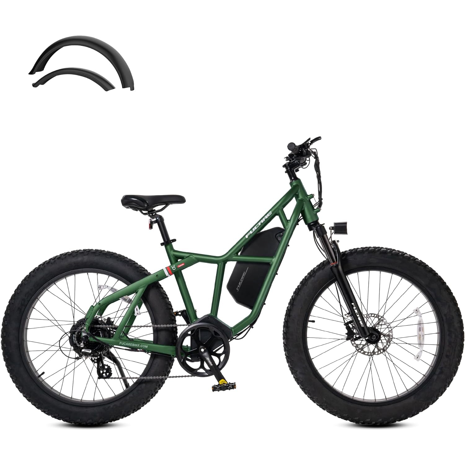 FUCARE Taurus Electric Bike for City/Mountain 70 Miles Long Range,32MPH Top Speed & 750W Motor 48V 25Ah(1200Wh) Battery,26 * 4" All-Terrain Fat Tires E Bike, 8 Gears Transmission