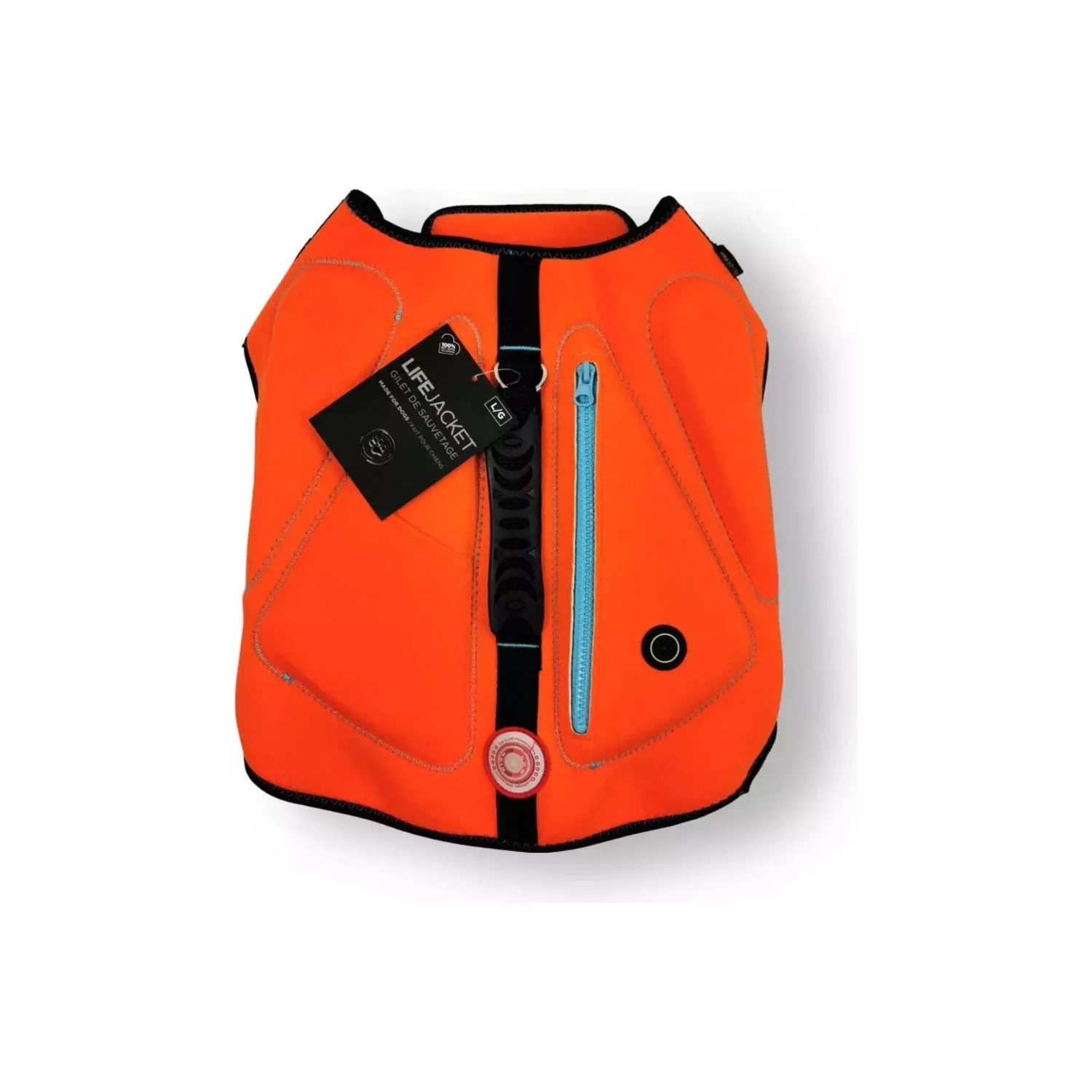 VESTE DE SAUVETAGE POUR CHIEN STIMULA LIFESTYLE SILVER PAW POUR PISCINE, LAC, OCÉAN, RIVIÈRE ET PLAGE CANINE CERTIFIED TAILLE RÉGLABLE TRÈS GRAND