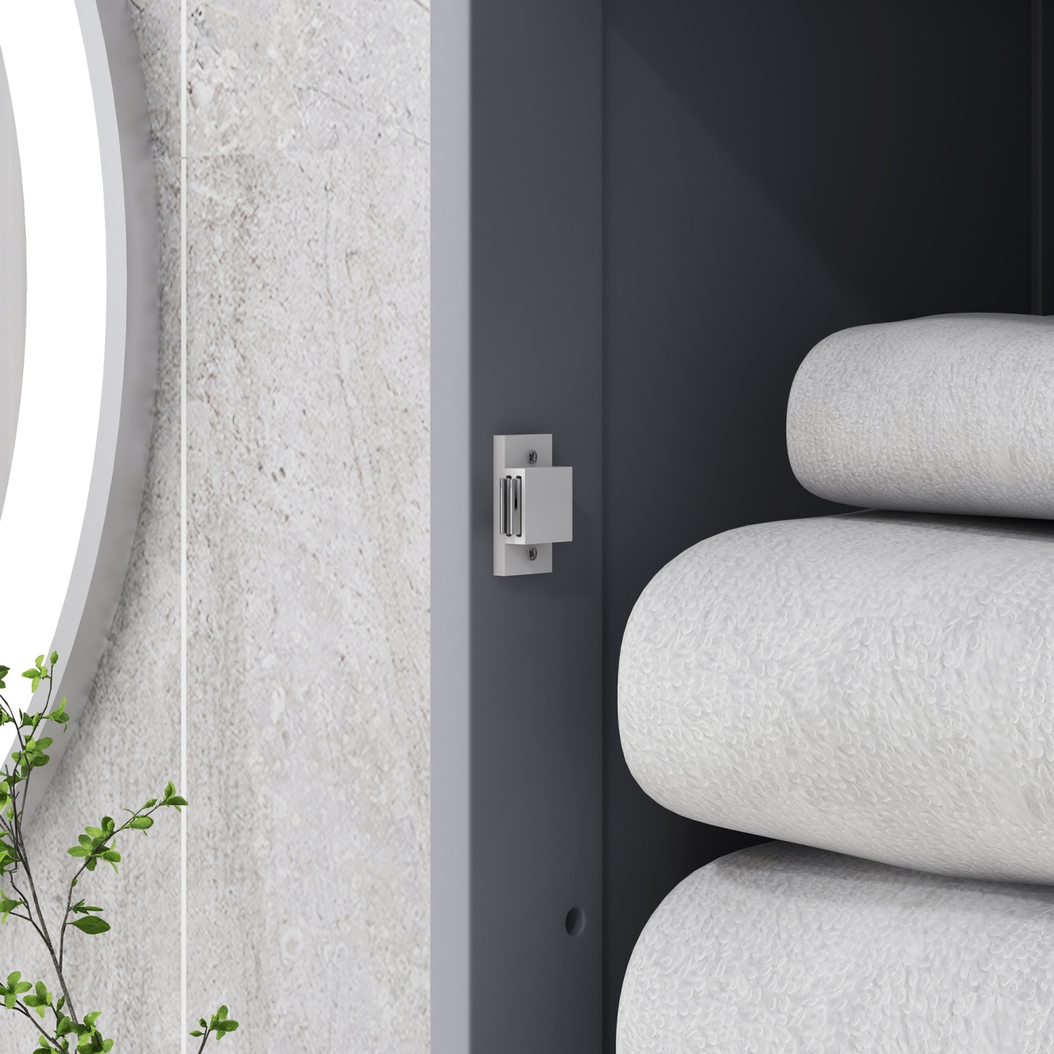 Armoire de rangement kleankin pour salle de bain avec tiroir, grande armoire pour salle de bain tour à linge avec tablettes réglables, gris