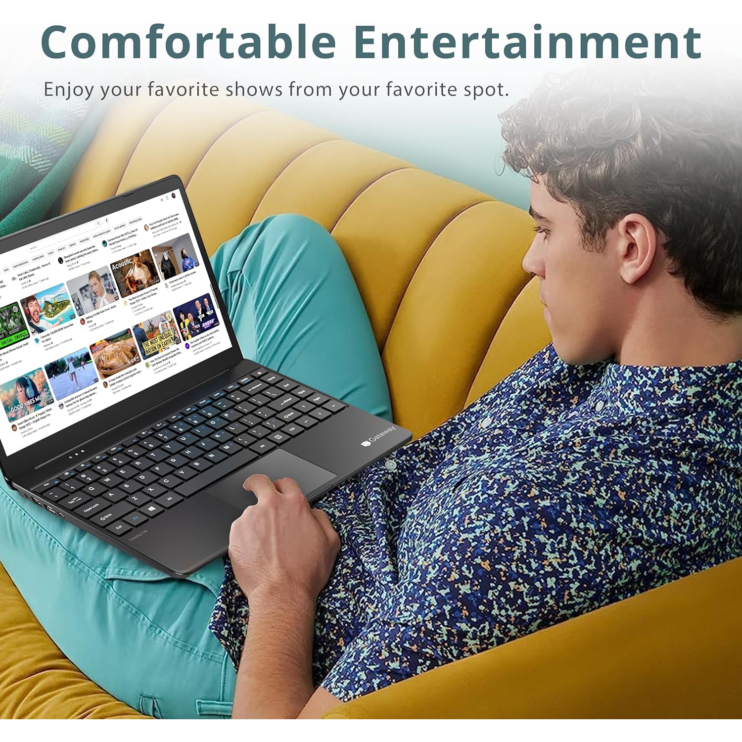 Gateway Ultra Slim Notebook, 14.1" FHD IPS Display, Intel Core i5-1135G7 Processor, Intel Iris Xe Graphics, 16GB RAM, 2TB PCIe SSD, Fingerprint