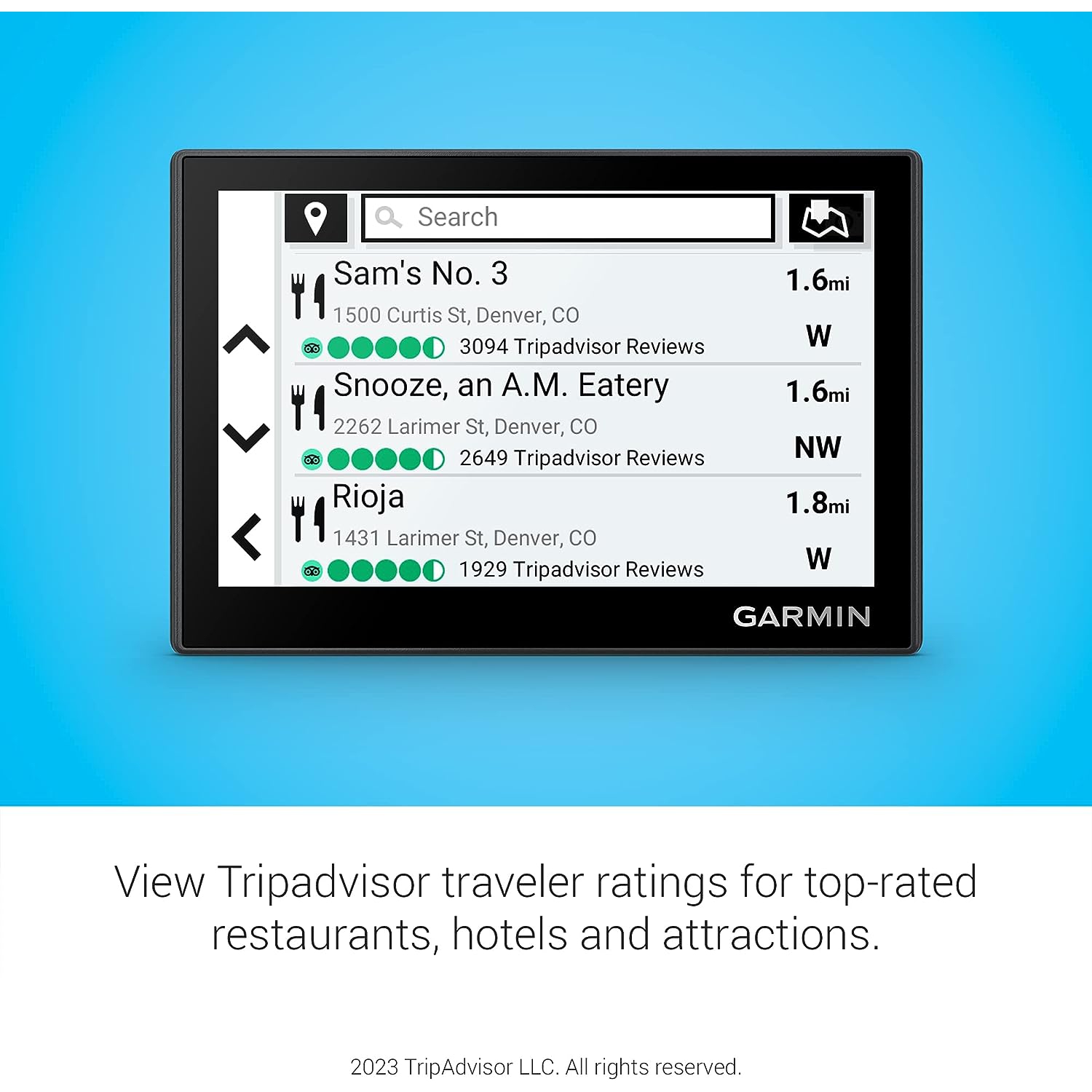 Garmin Drive™ 53 avec trafic, navigateur GPS, écran tactile haute résolution, menus simples à l'écran et carte facile à voir