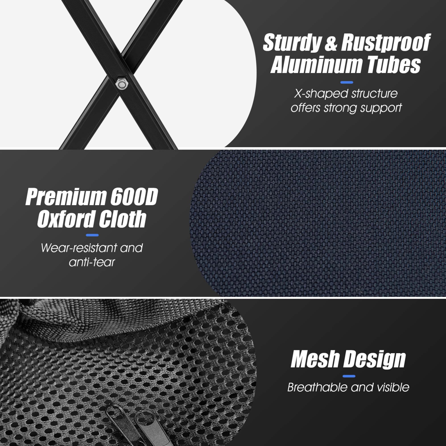 Goplus Foldable Tennis Ball Hopper Basket Portable Travel Teaching Cart with Wheels & Bag