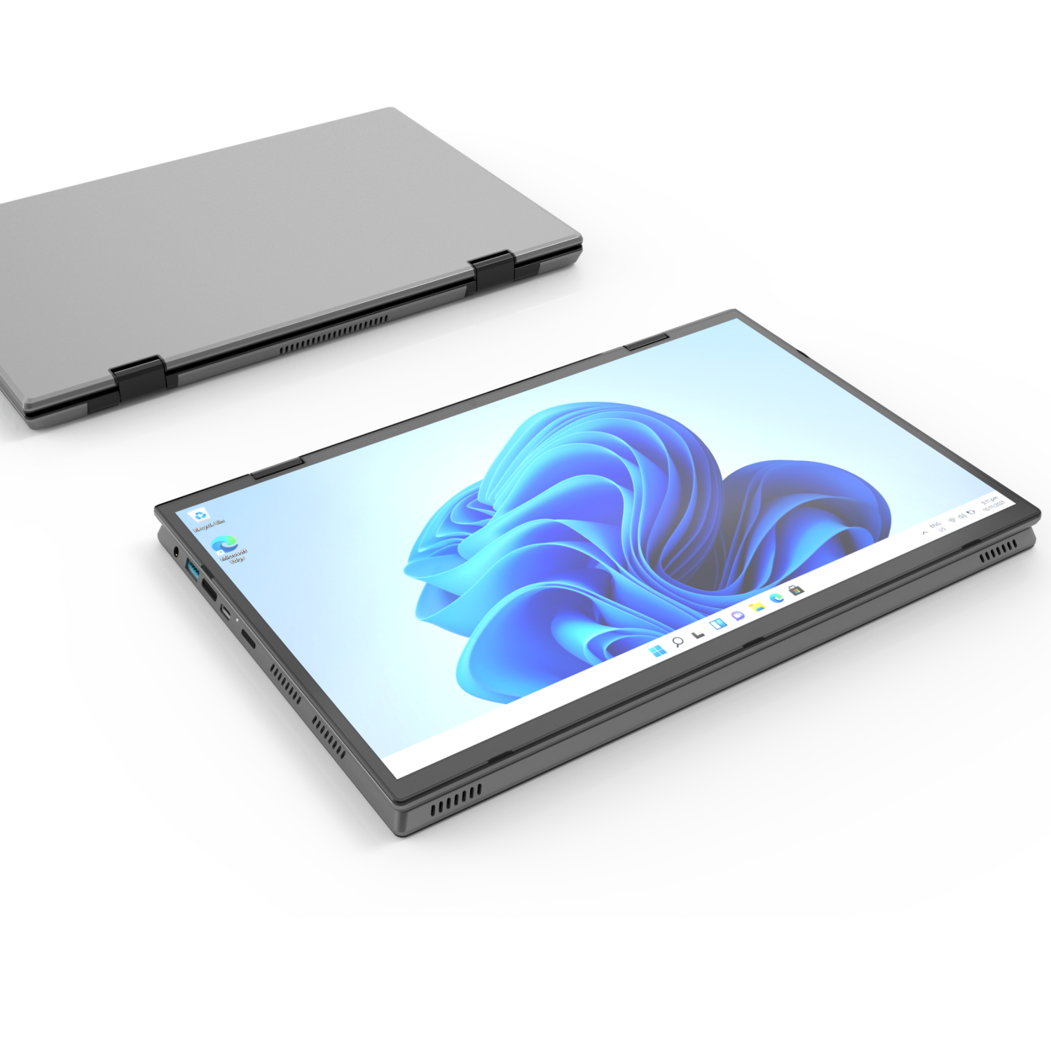 TUTT E140Y 2.2K 14''&nbsp; IPS 2-in-1&nbsp;Laptop Touch Screen 360° Flip Notebook Silver | Intel® Processor N95 2.4G/5G WIFI BacklitKeyboard |