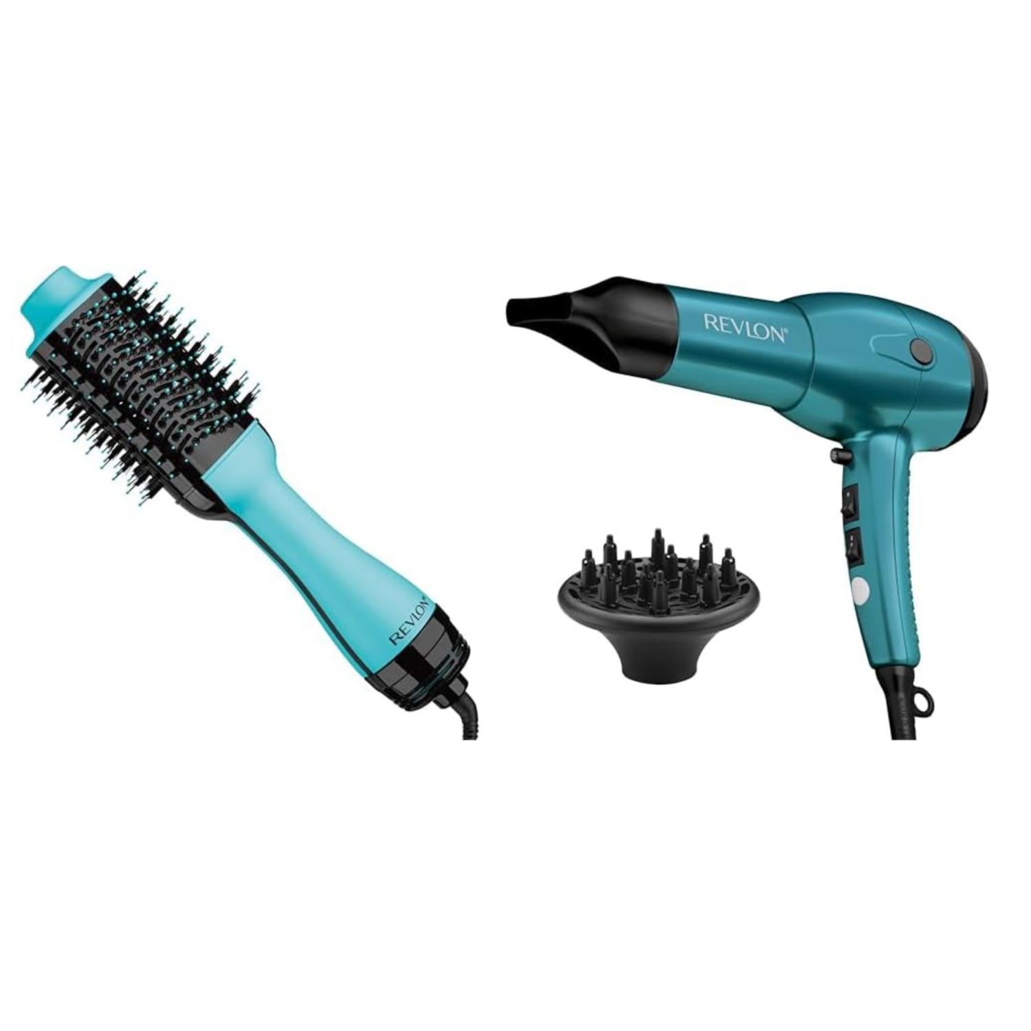 Revlon ‎One-Step™ SET Volumizer and Ionic Hair Dryer with Advanced Ionic Technology™ Hair Dryer with Diffuser, Powerful,