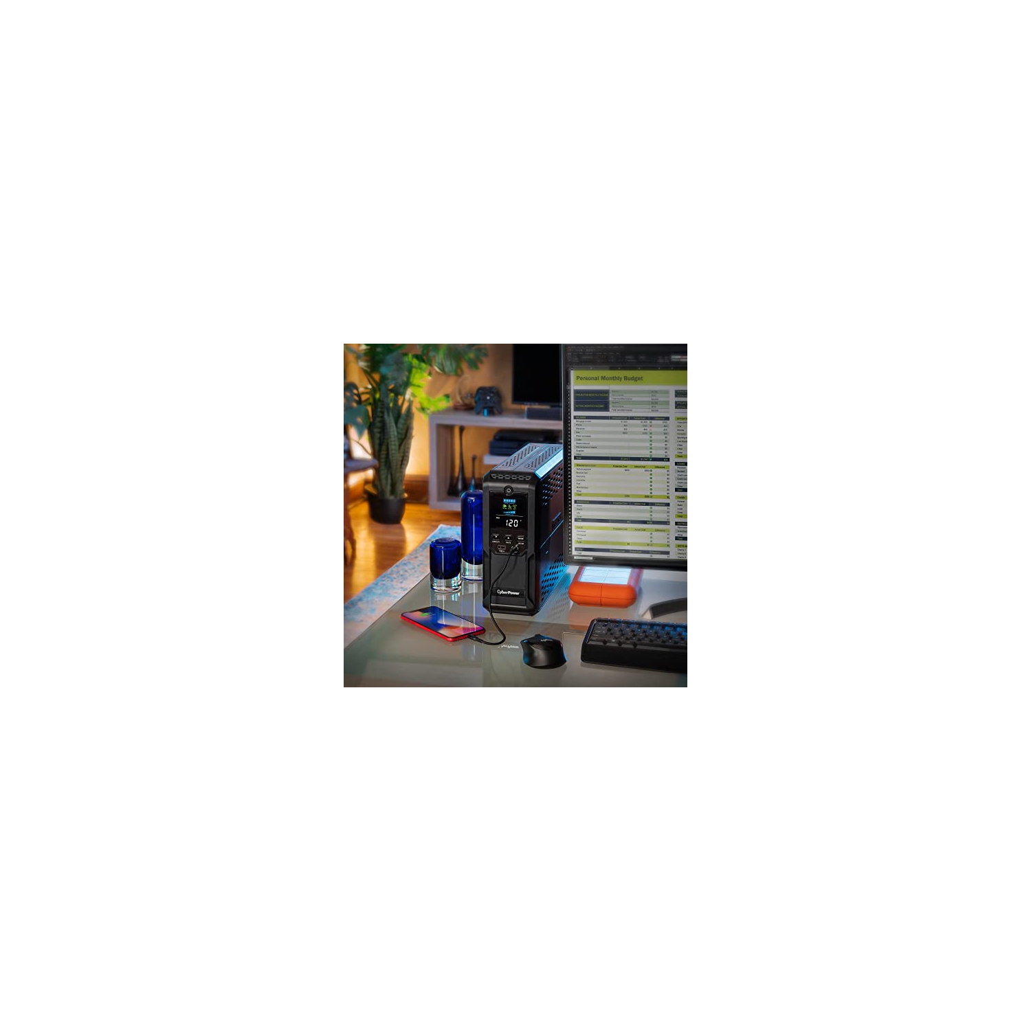 Système d'alimentation sans coupure intelligent BRG1500AVRLD2 1500 VA LCD BRG1500AVRLD2 de CyberPower