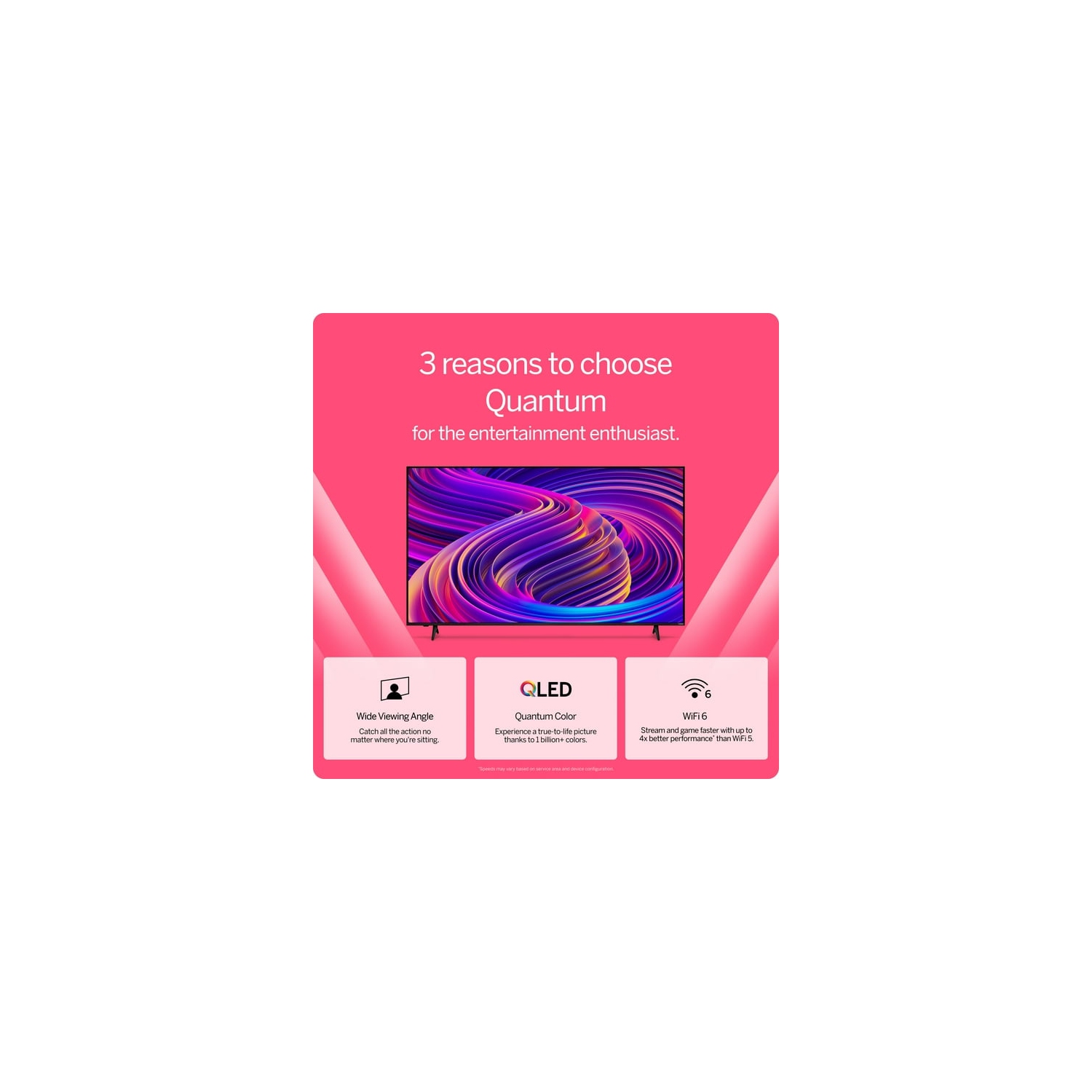 VIZIO 55" Class Quantum 4K QLED HDR Smart TV M55Q6-L4