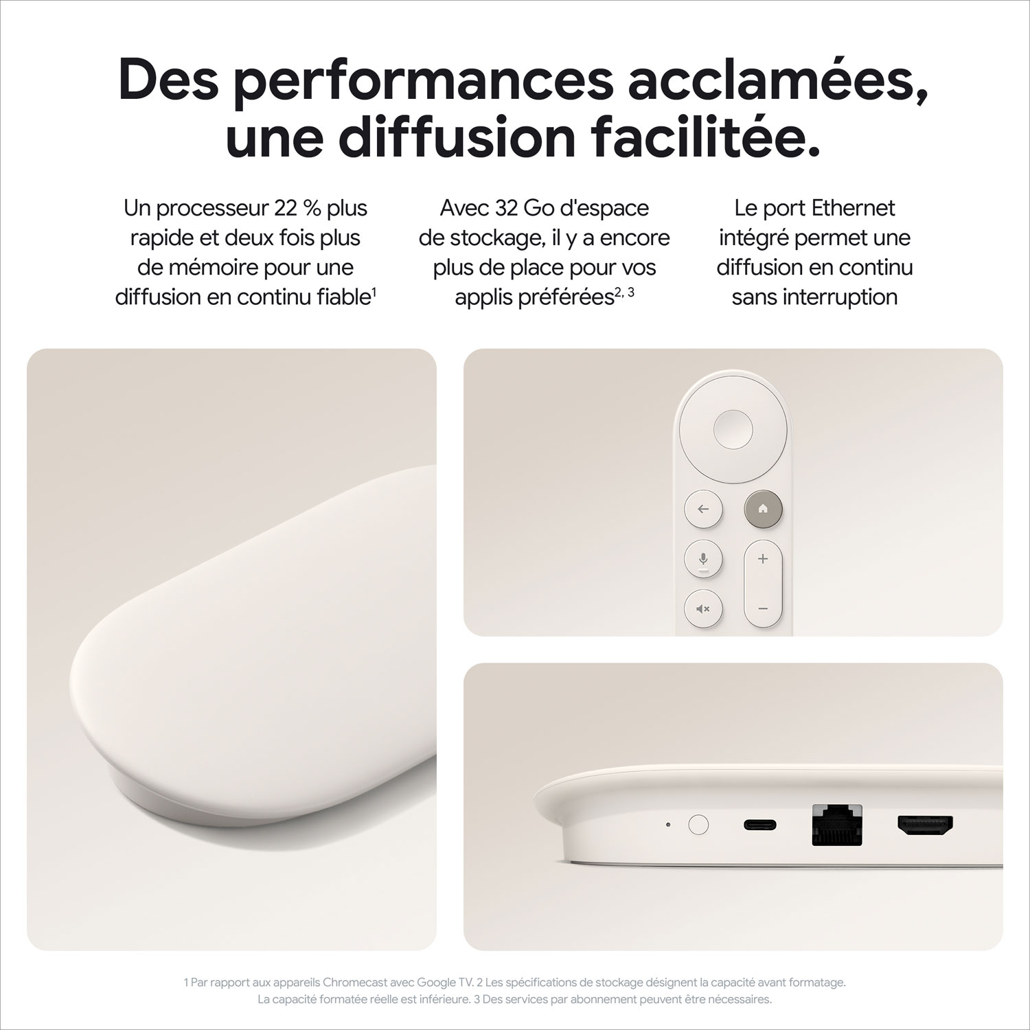 Google TV Streamer - Porcelaine