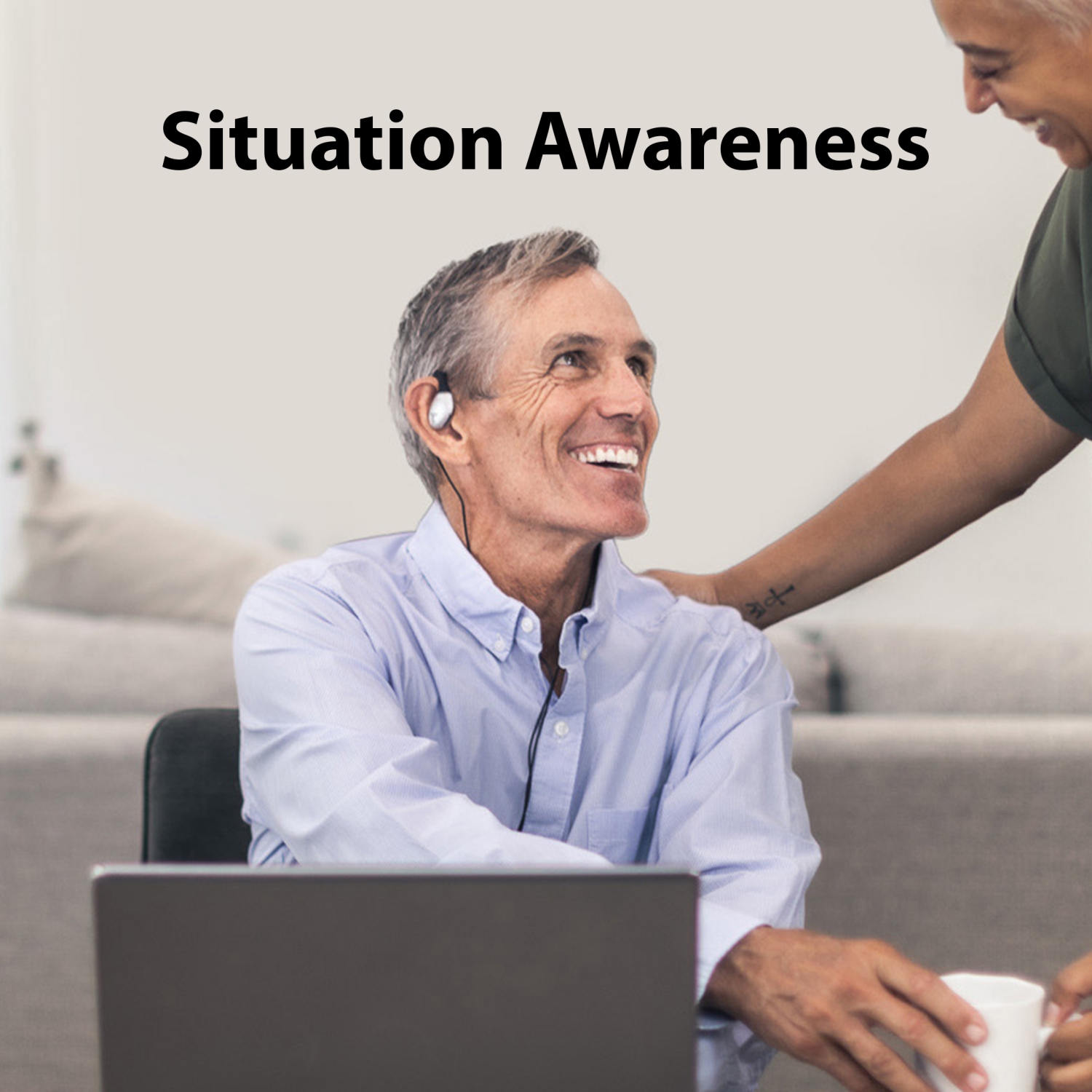 Avantree Resolve - Wired Open-Ear Earbuds & Microphone with in-Line Controls and Wrap Around Over-Ear Hook, Surroundings Awareness, 3.5mm AUX Jack