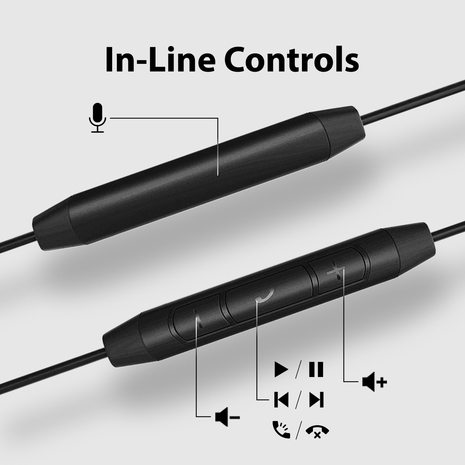 Avantree Resolve - Wired Open-Ear Earbuds & Microphone with in-Line Controls and Wrap Around Over-Ear Hook, Surroundings Awareness, 3.5mm AUX Jack