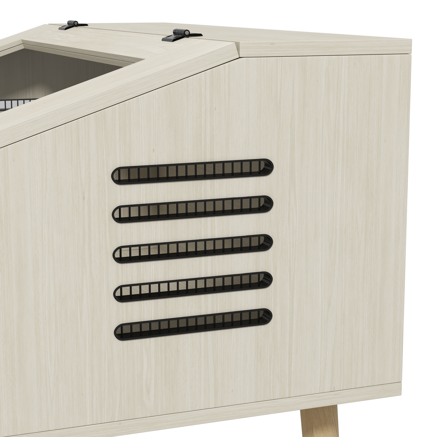 Terrarium de 29 gallons de PawHut pour reptile, 31,5&nbsp;po x 20 x 24&nbsp;po avec ouverture sur le dessus et fenêtres en verre trempé, ventilation,