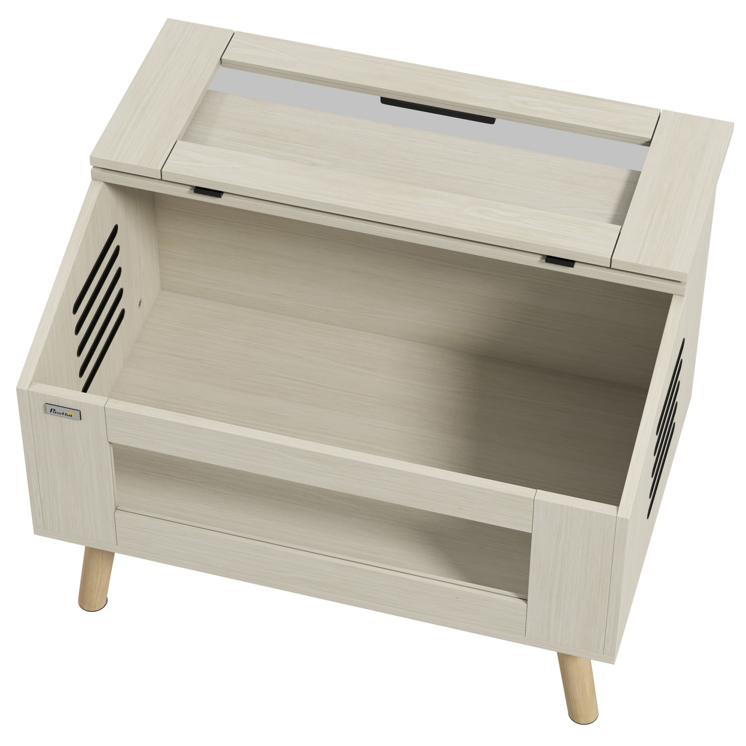 Terrarium de 29 gallons de PawHut pour reptile, 31,5&nbsp;po x 20 x 24&nbsp;po avec ouverture sur le dessus et fenêtres en verre trempé, ventilation,