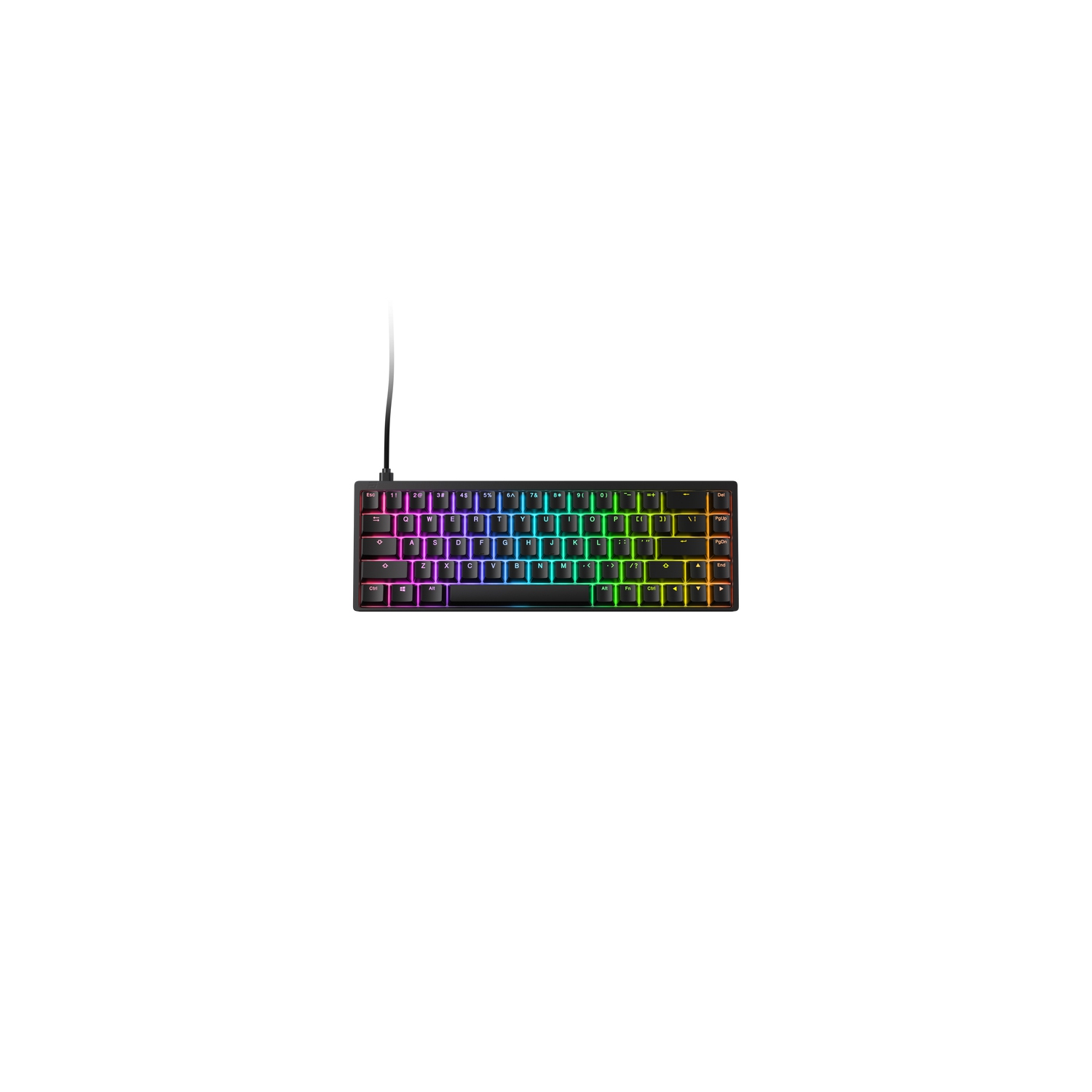 End Game Gear KB65HE Hall Effect Wired RGB Hot-Swappable Mechanical Keyboard, Gateron KS-37B Magnetic Switches Double-Shot PBT Keycaps, Full Aluminium Body, SF (68 Keys), Black