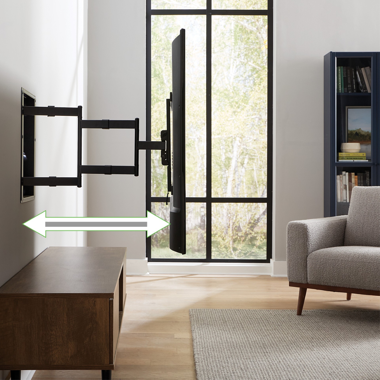 Support mural articulé Premium de Sanus pour téléviseur de 42 à 85 po - Noir