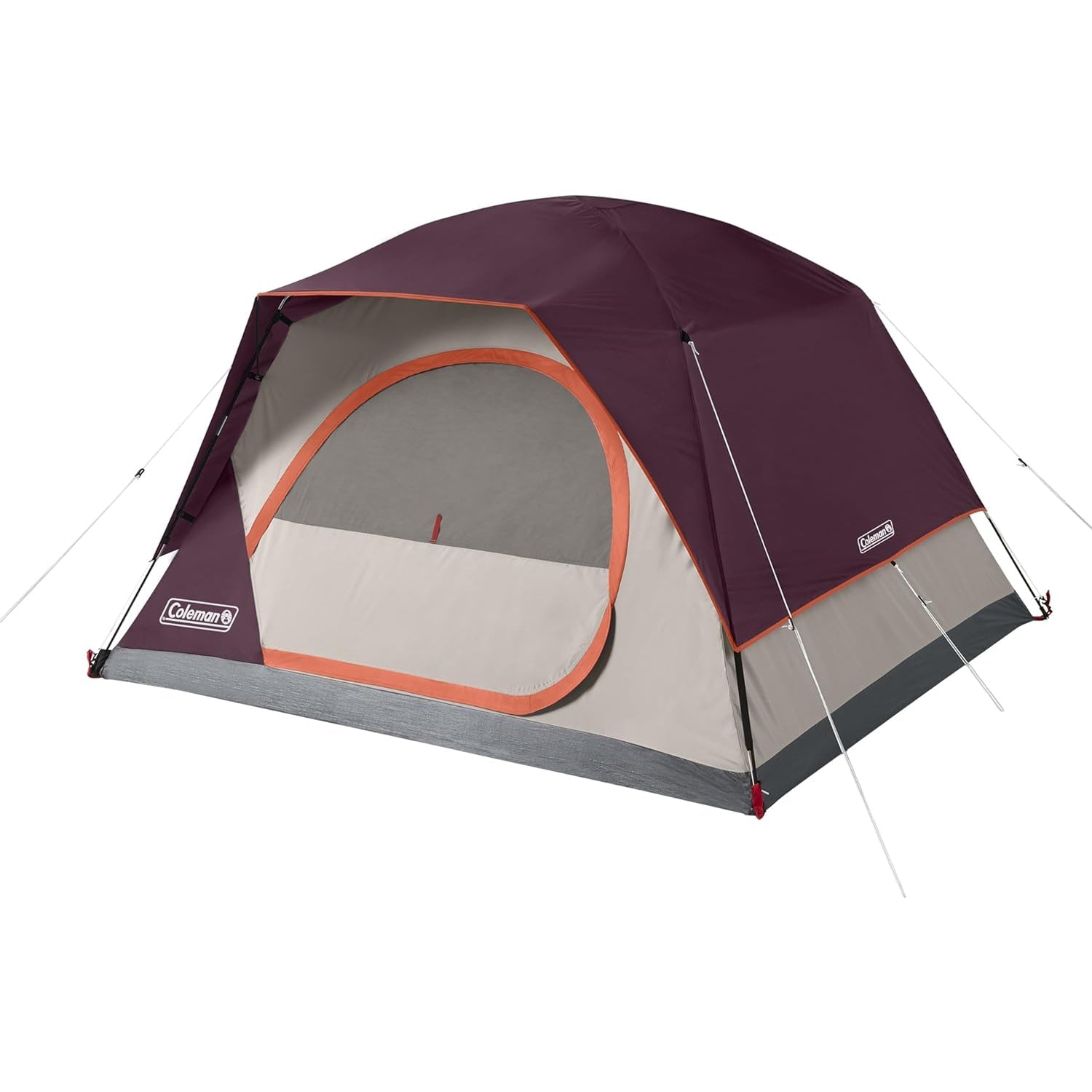 Coleman - SkyDome 4 Person Camping Tent, 5 Minute Setup, Blackberry