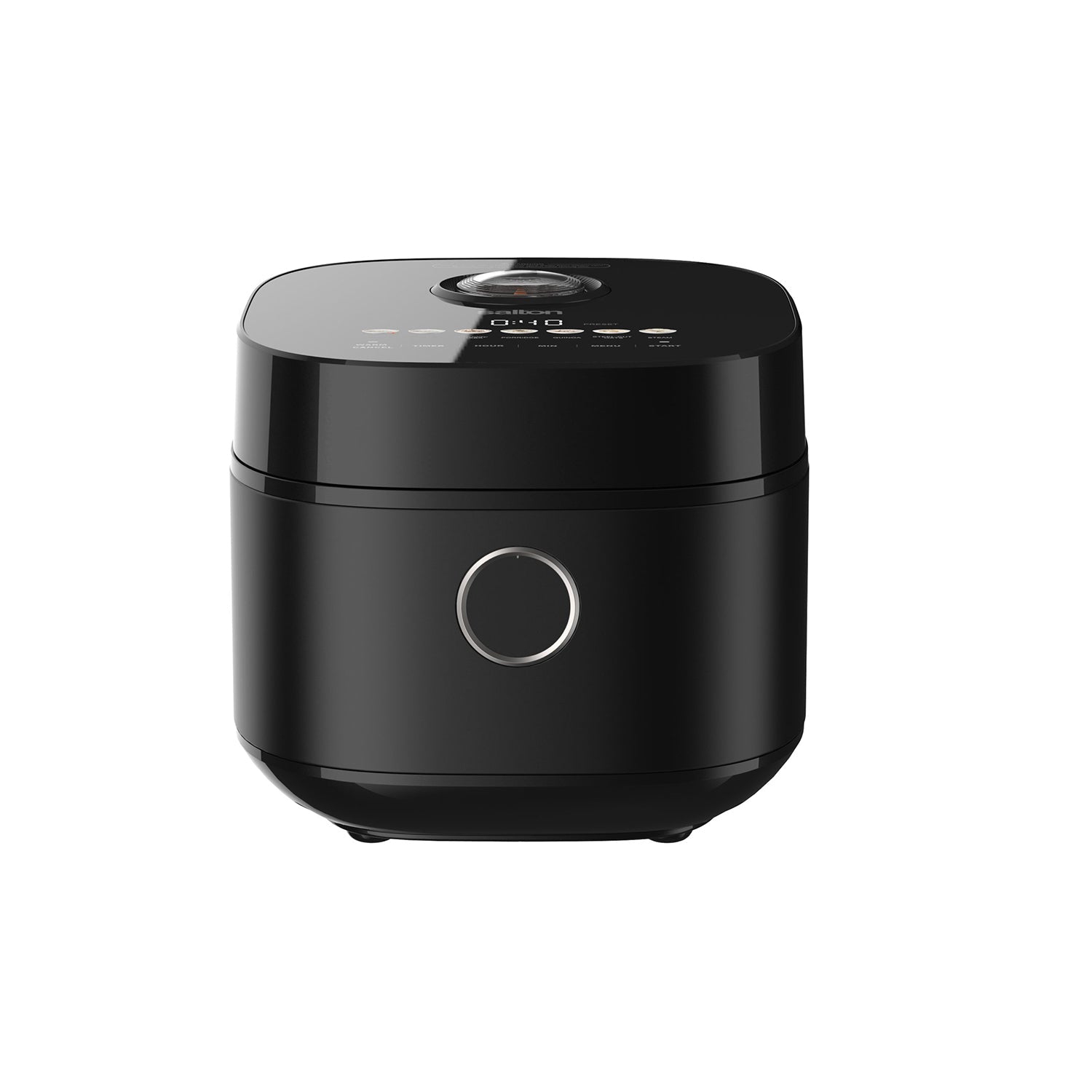 Salton - Micom Multifunction Rice Cooker, 12 Cup Capacity, Non-Stick Bowl, Black
