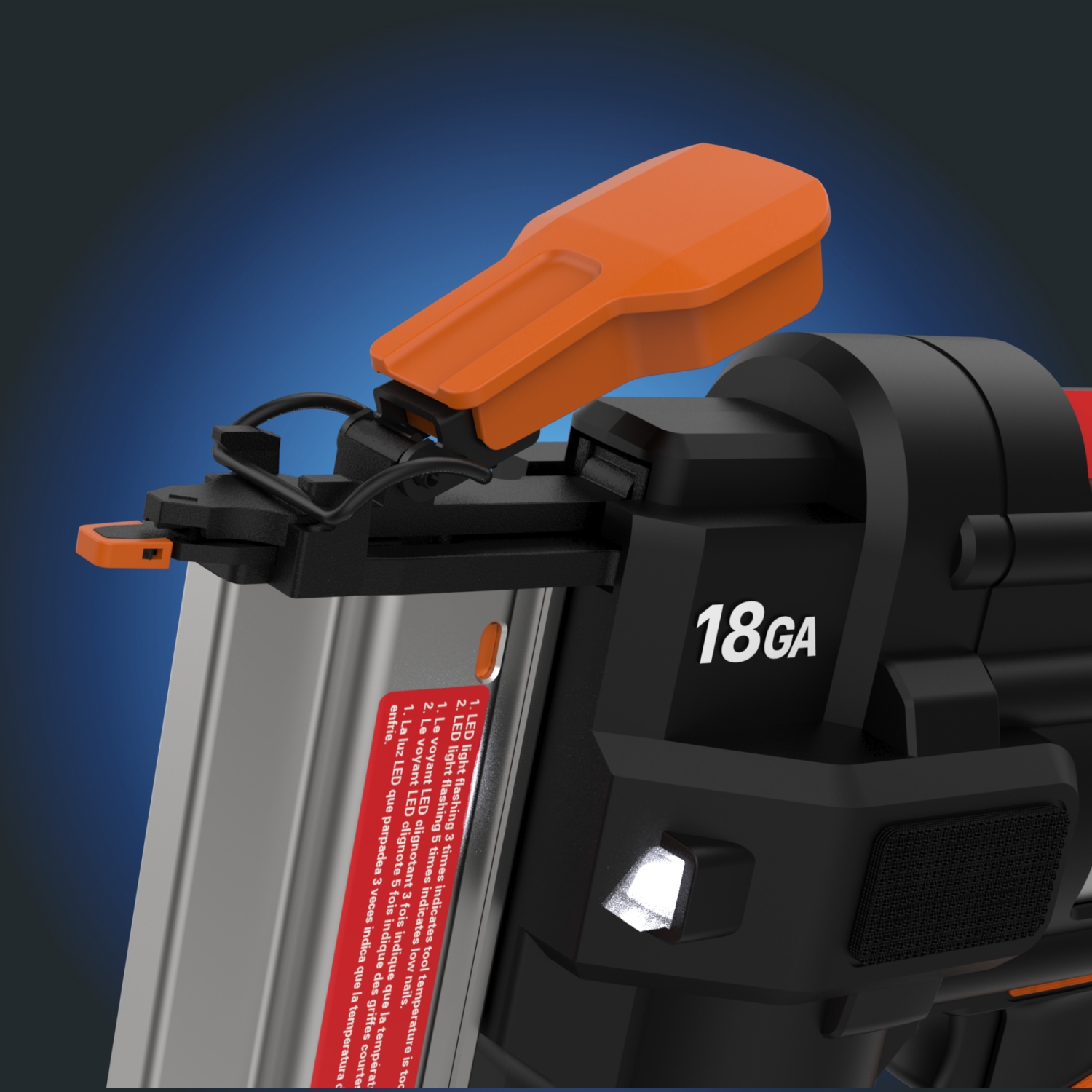 Cloueuse de finition sans fil WORX WX842&nbsp;L Nitro 20&nbsp;V 18GA