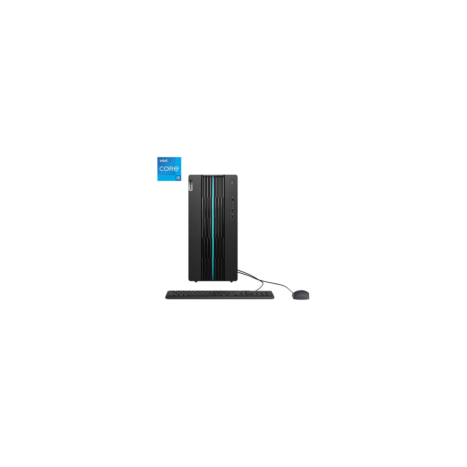 Refurbished (Fair) - Lenovo IdeaCentre 5i Gaming PC - Raven Black (Intel Core i5-12400F/512GB SSD/16GB RAM/RTX 3050)